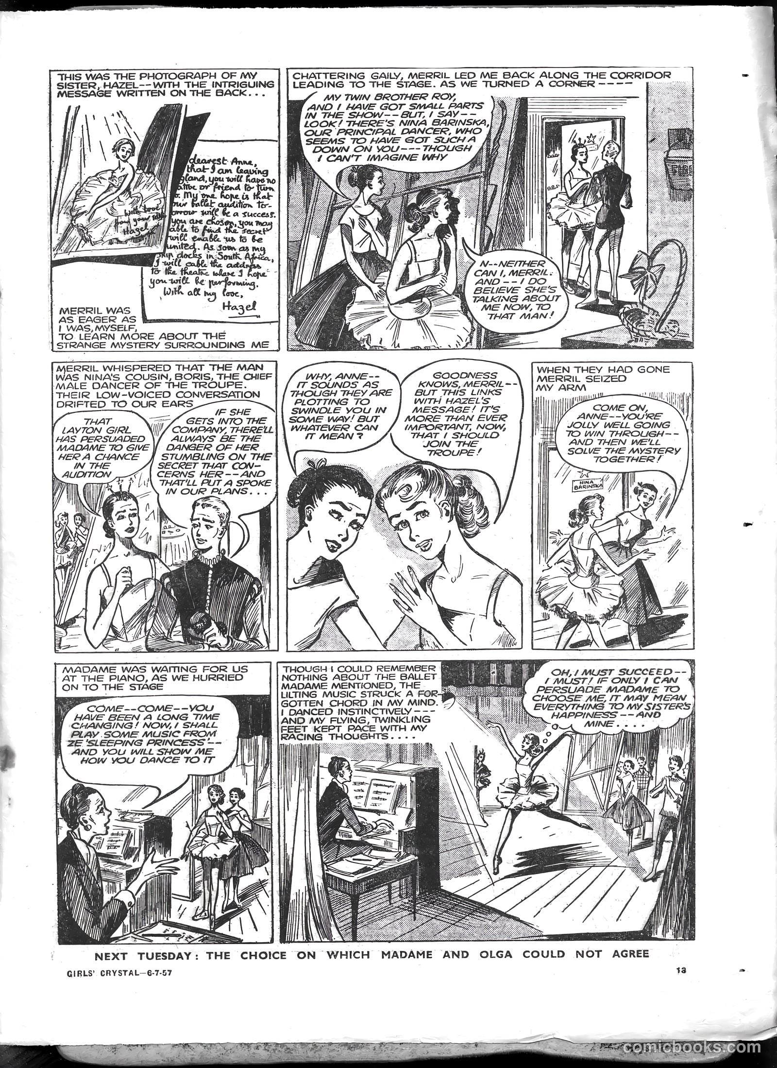 Girls' Crystal #1133 (1957) — page 13 of 20