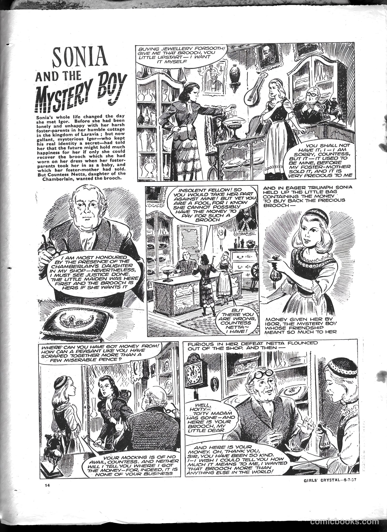 Girls' Crystal #1133 (1957) — page 14 of 20