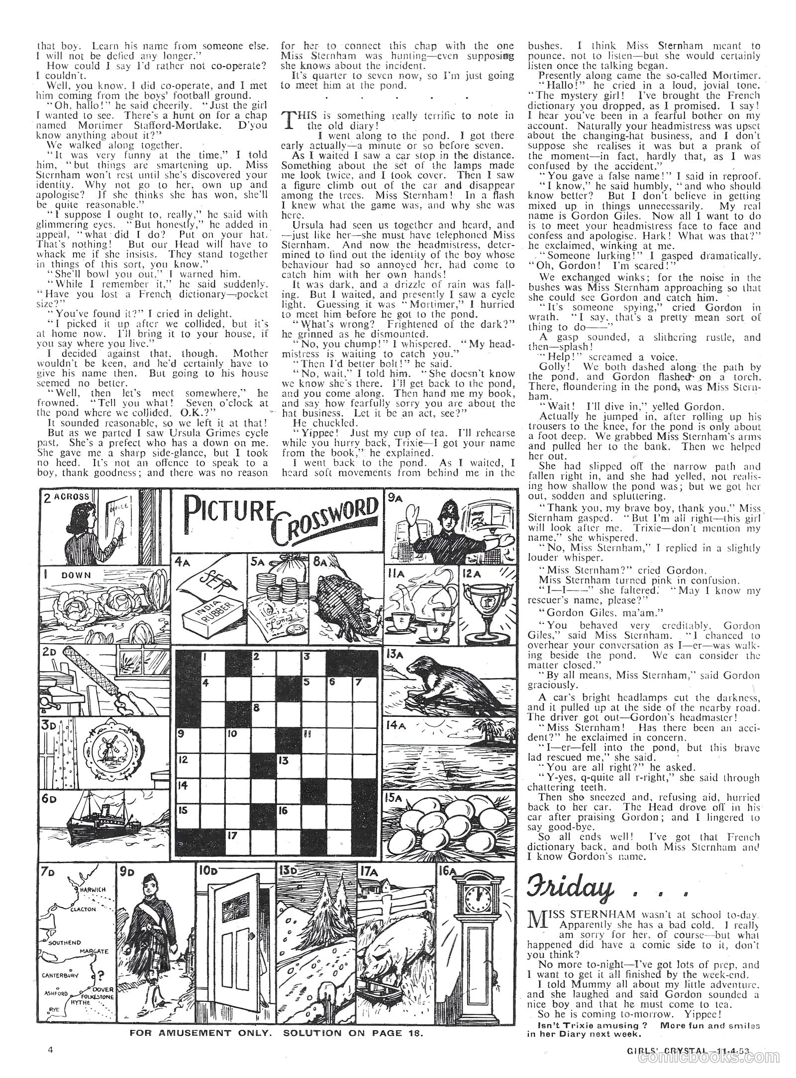 Girls' Crystal #912 (1953) — page 4 of 20