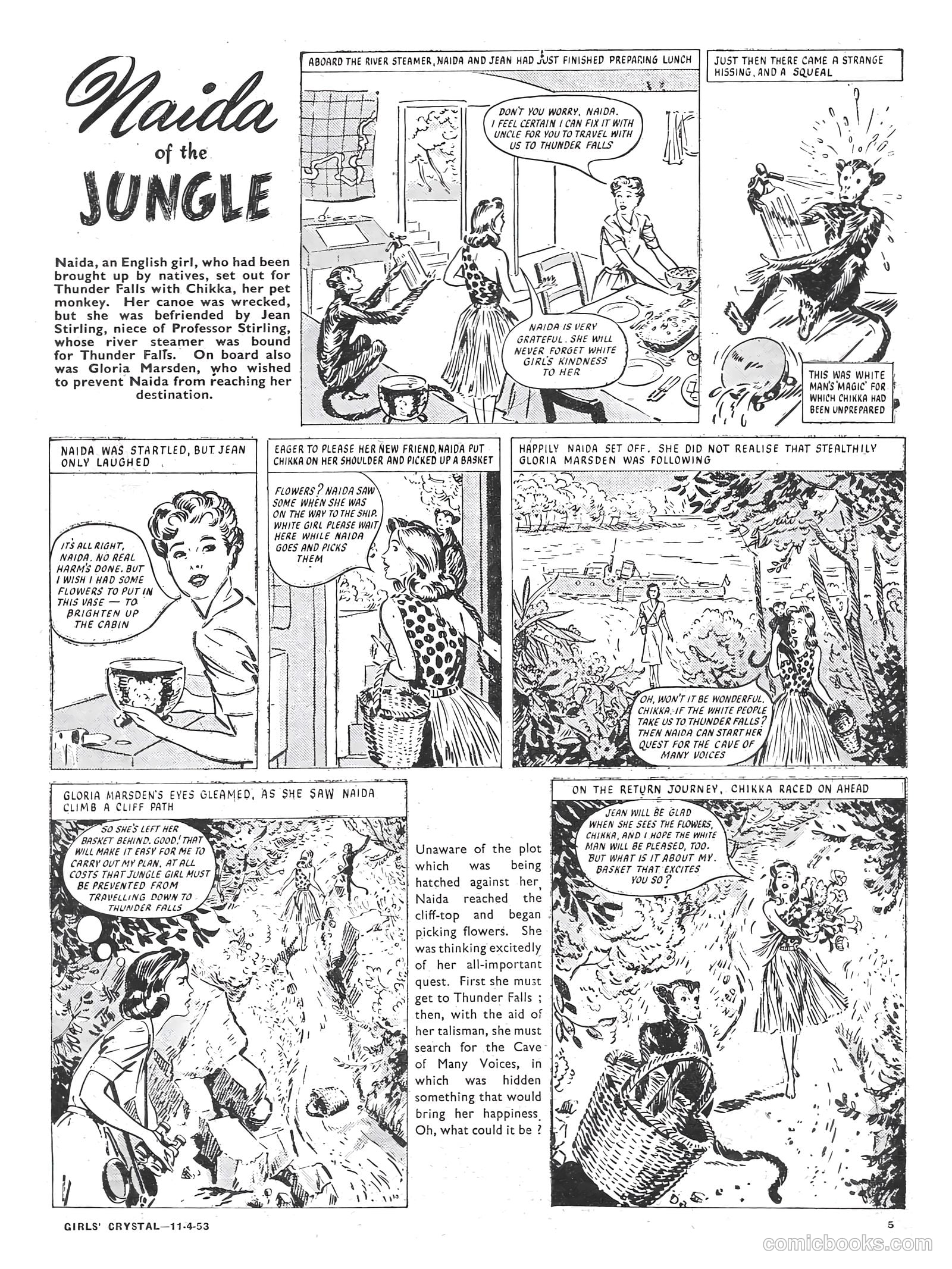 Girls' Crystal #912 (1953) — page 5 of 20