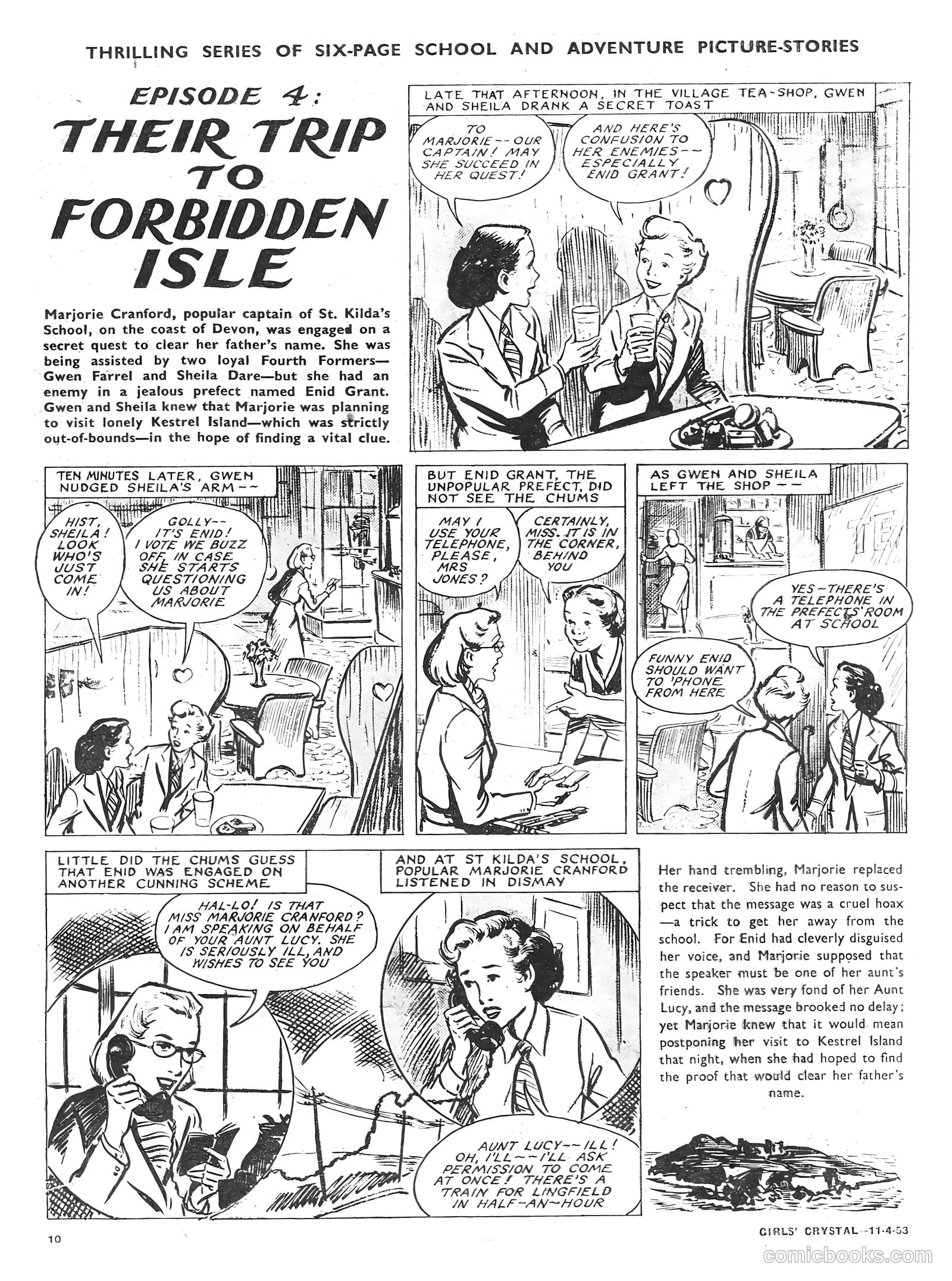 Girls' Crystal #912 (1953) — page 10 of 20