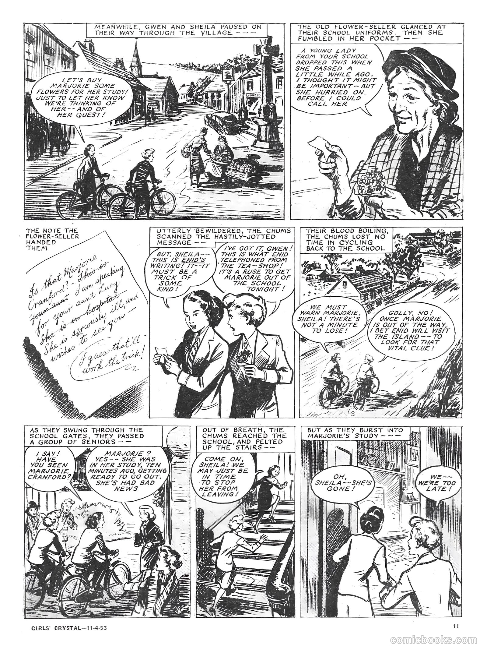Girls' Crystal #912 (1953) — page 11 of 20