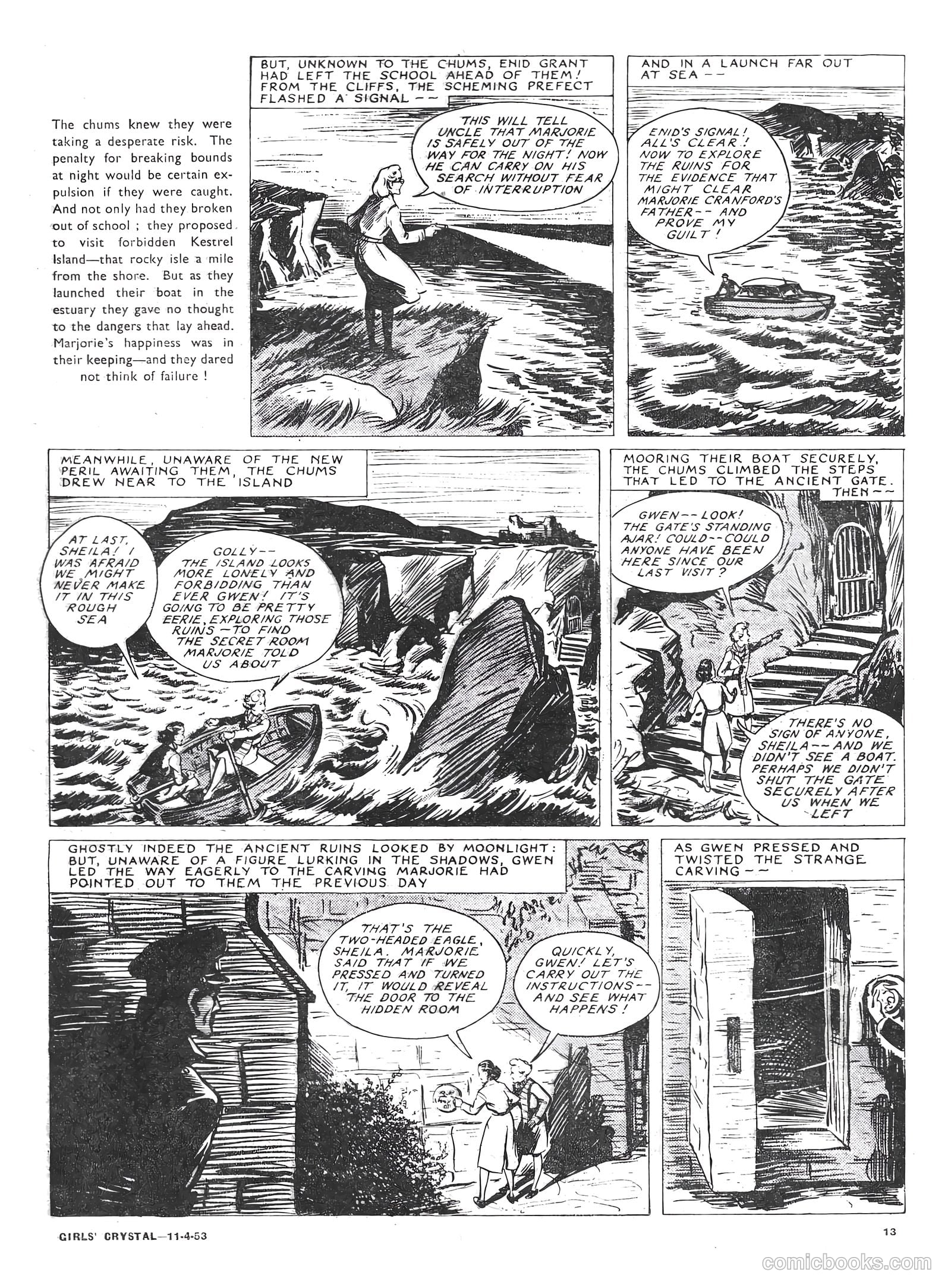 Girls' Crystal #912 (1953) — page 13 of 20