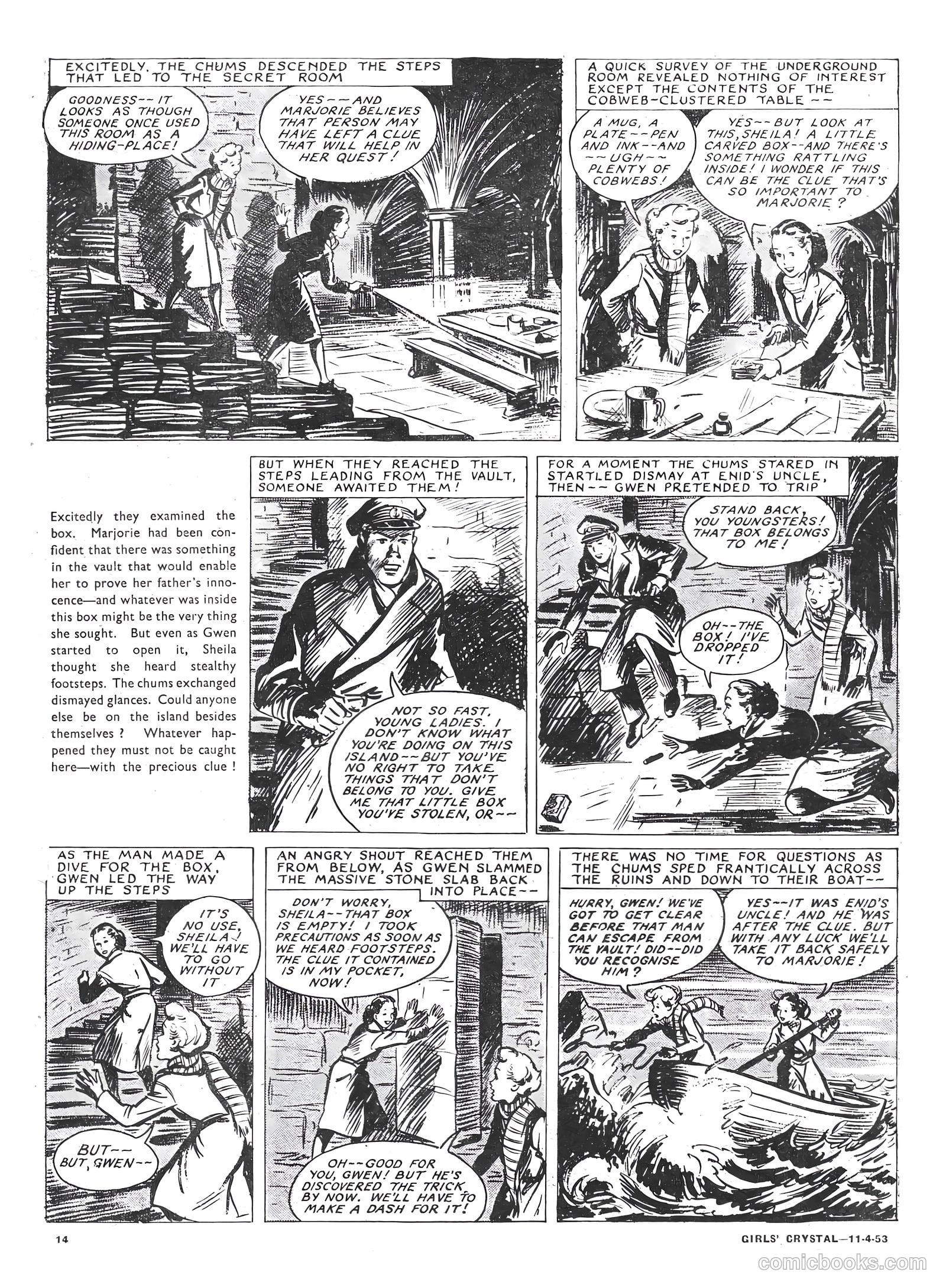 Girls' Crystal #912 (1953) — page 14 of 20