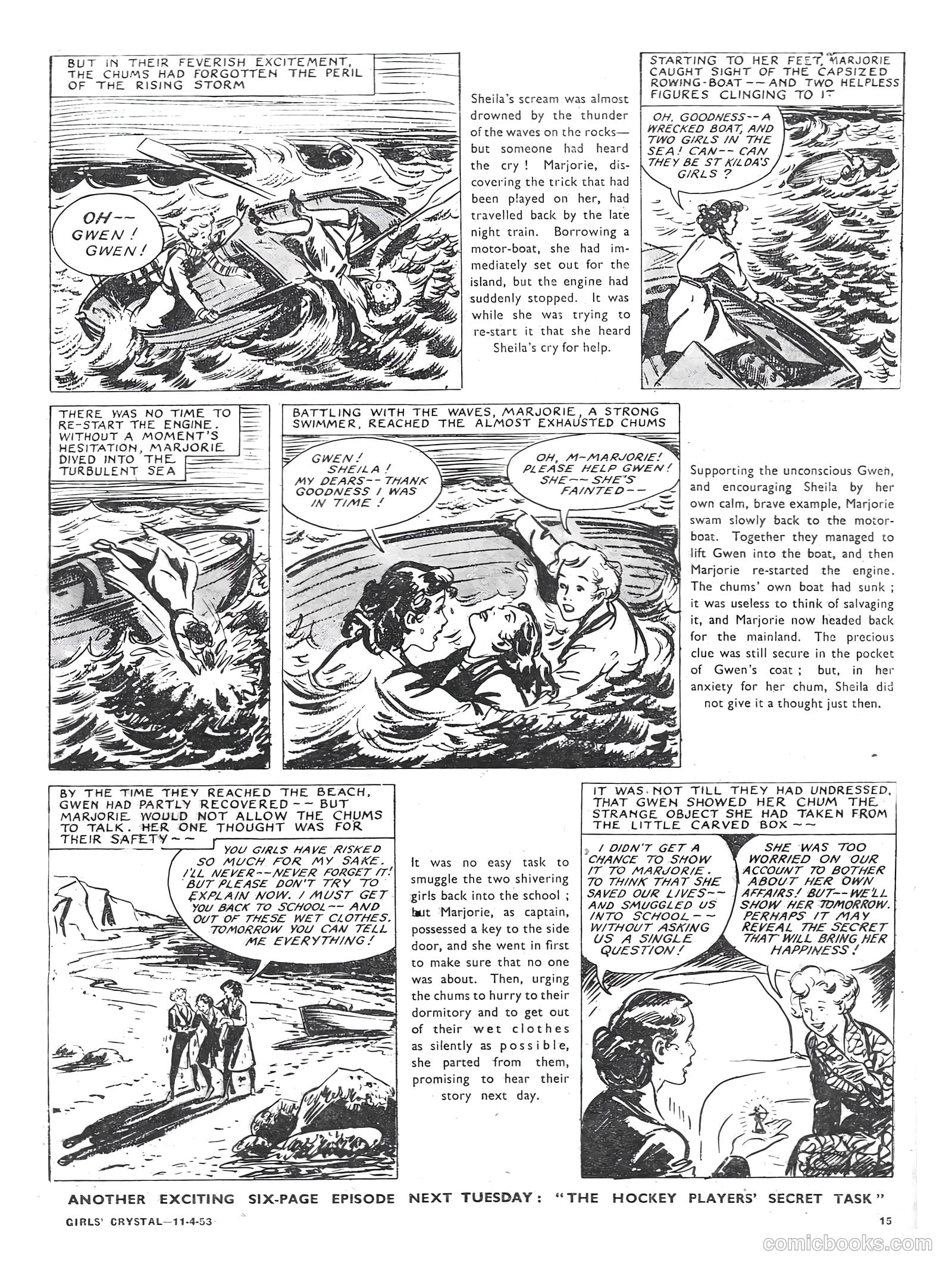 Girls' Crystal #912 (1953) — page 15 of 20