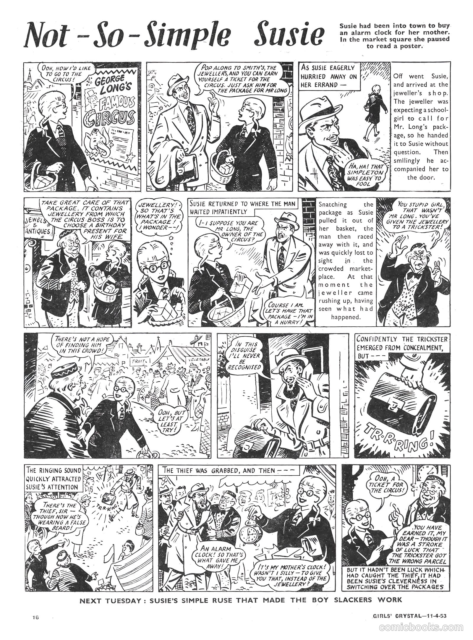Girls' Crystal #912 (1953) — page 16 of 20