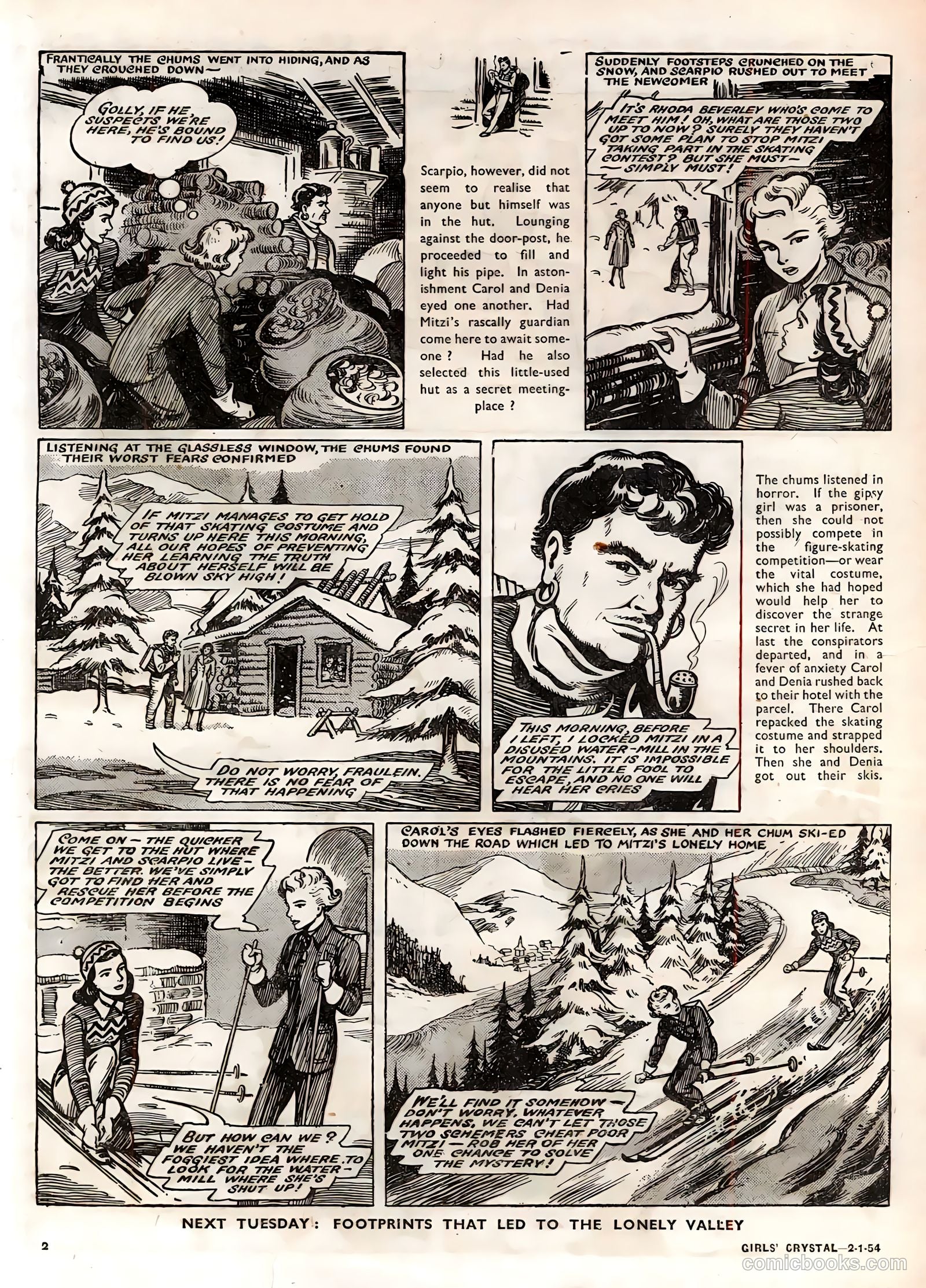 Girls' Crystal #950 (1954) — page 2 of 20