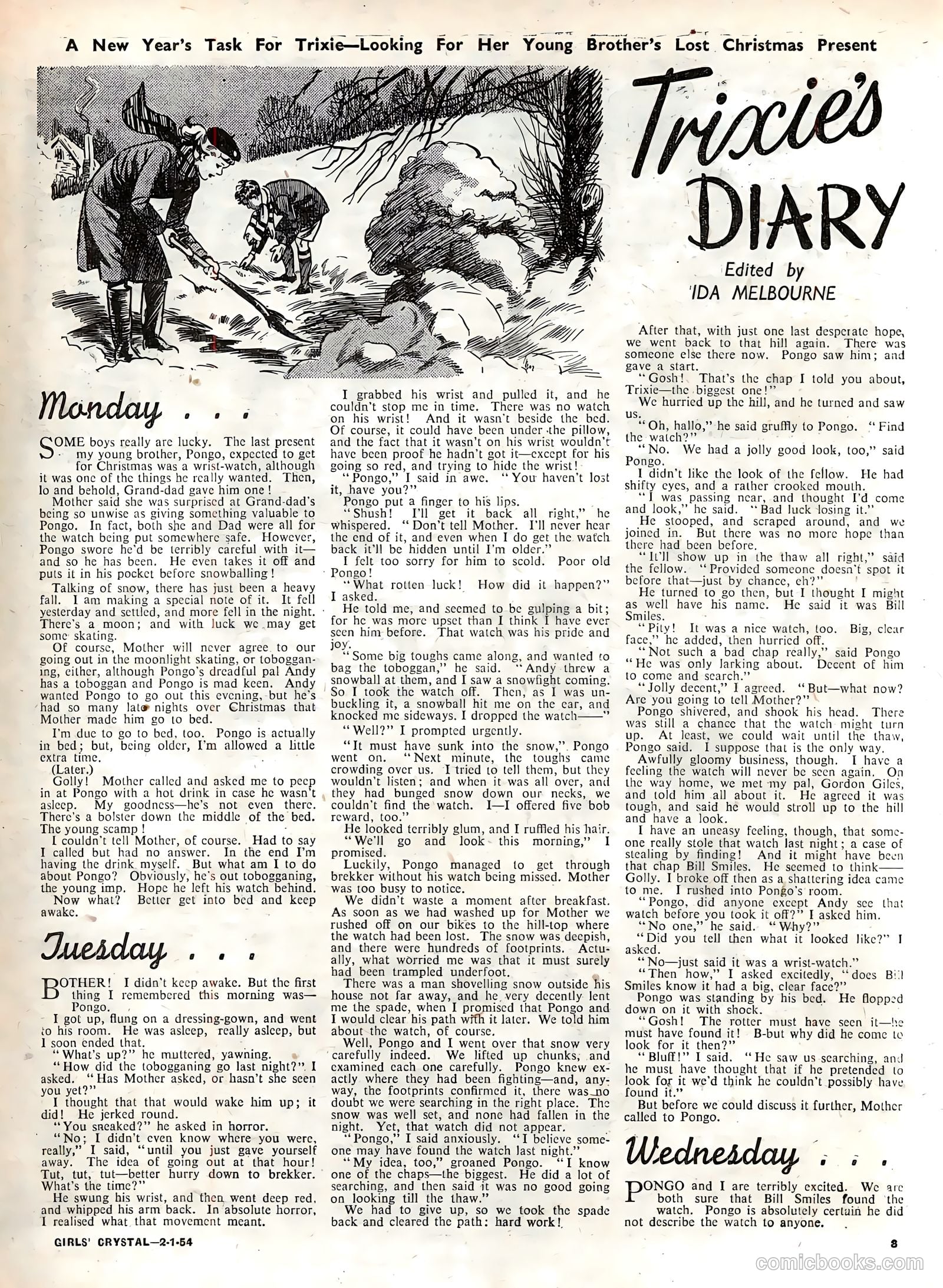 Girls' Crystal #950 (1954) — page 3 of 20