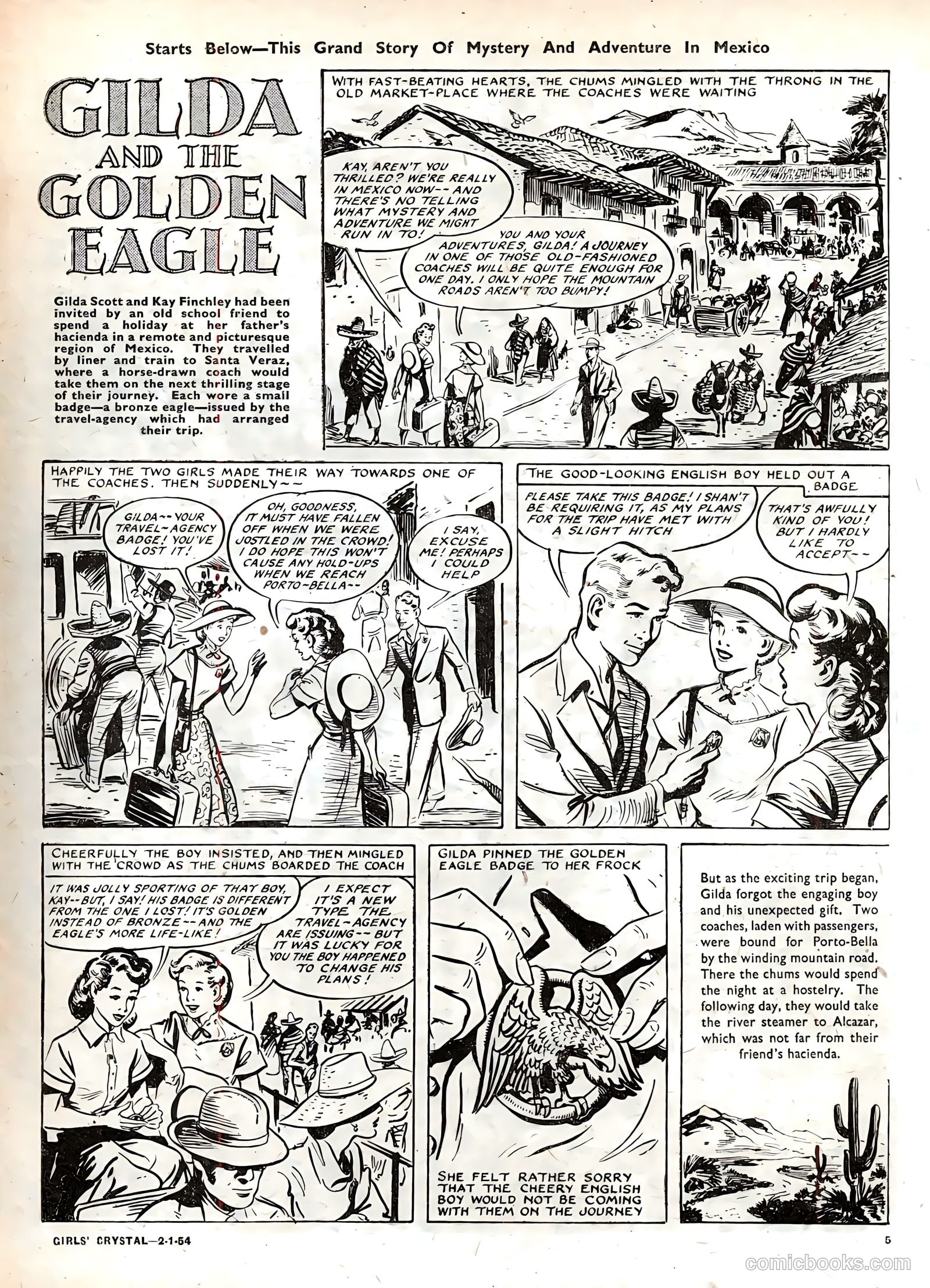 Girls' Crystal #950 (1954) — page 5 of 20