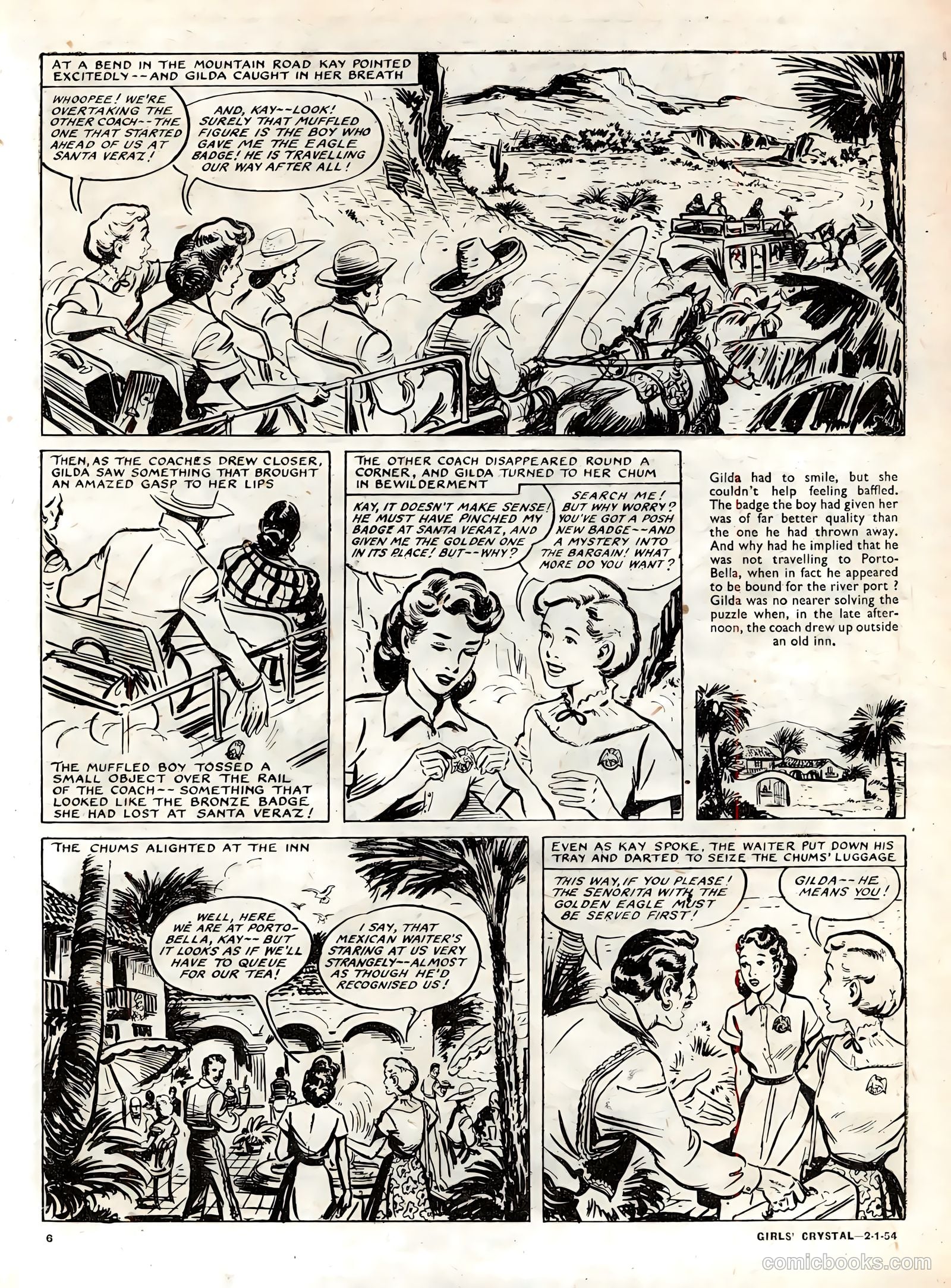 Girls' Crystal #950 (1954) — page 6 of 20