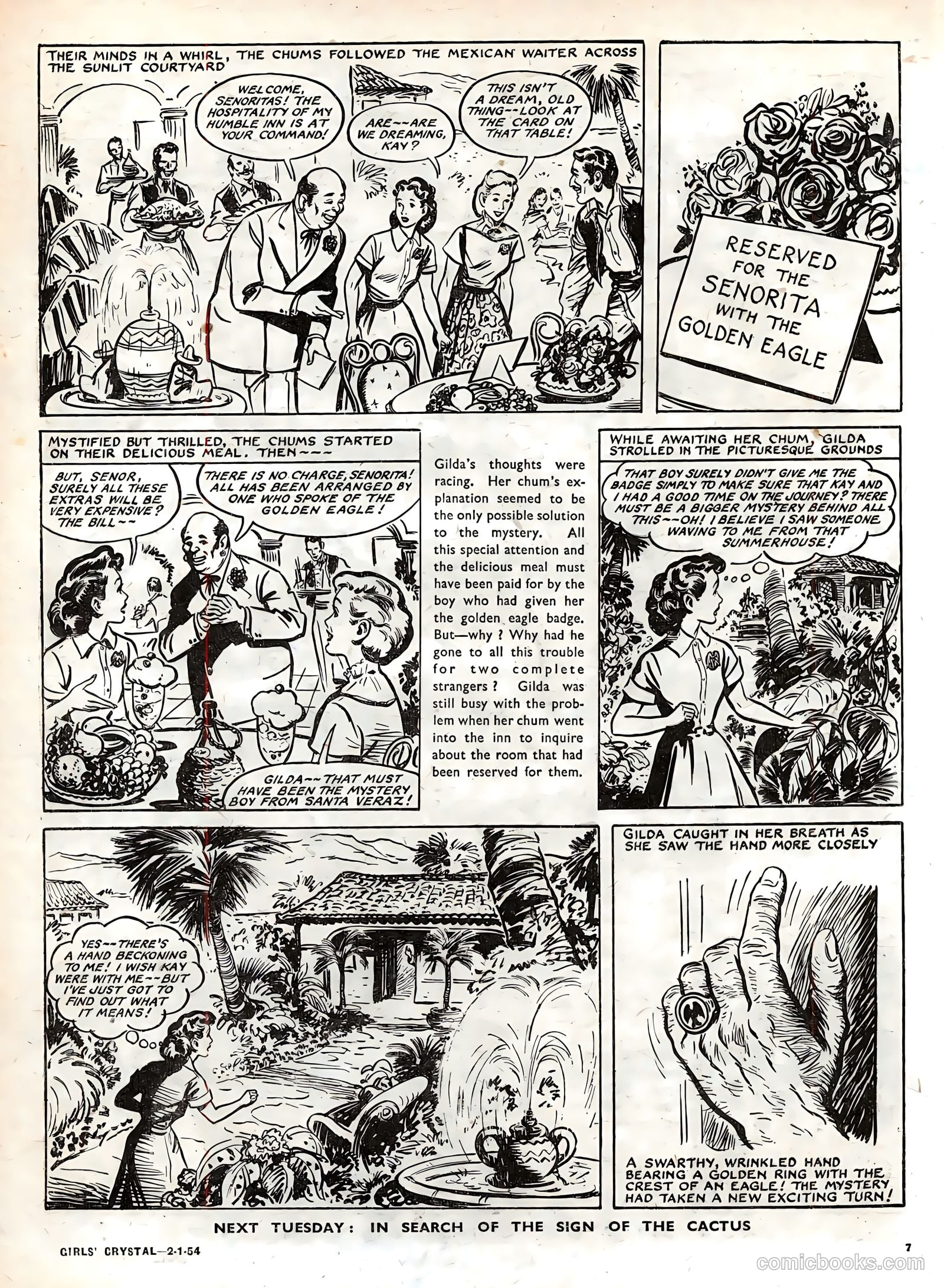 Girls' Crystal #950 (1954) — page 7 of 20