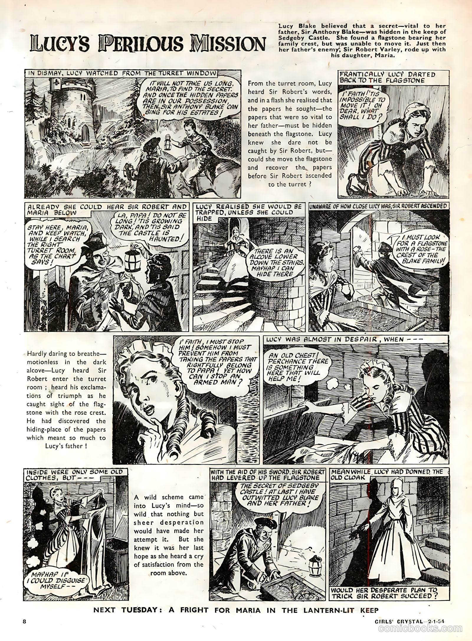 Girls' Crystal #950 (1954) — page 8 of 20