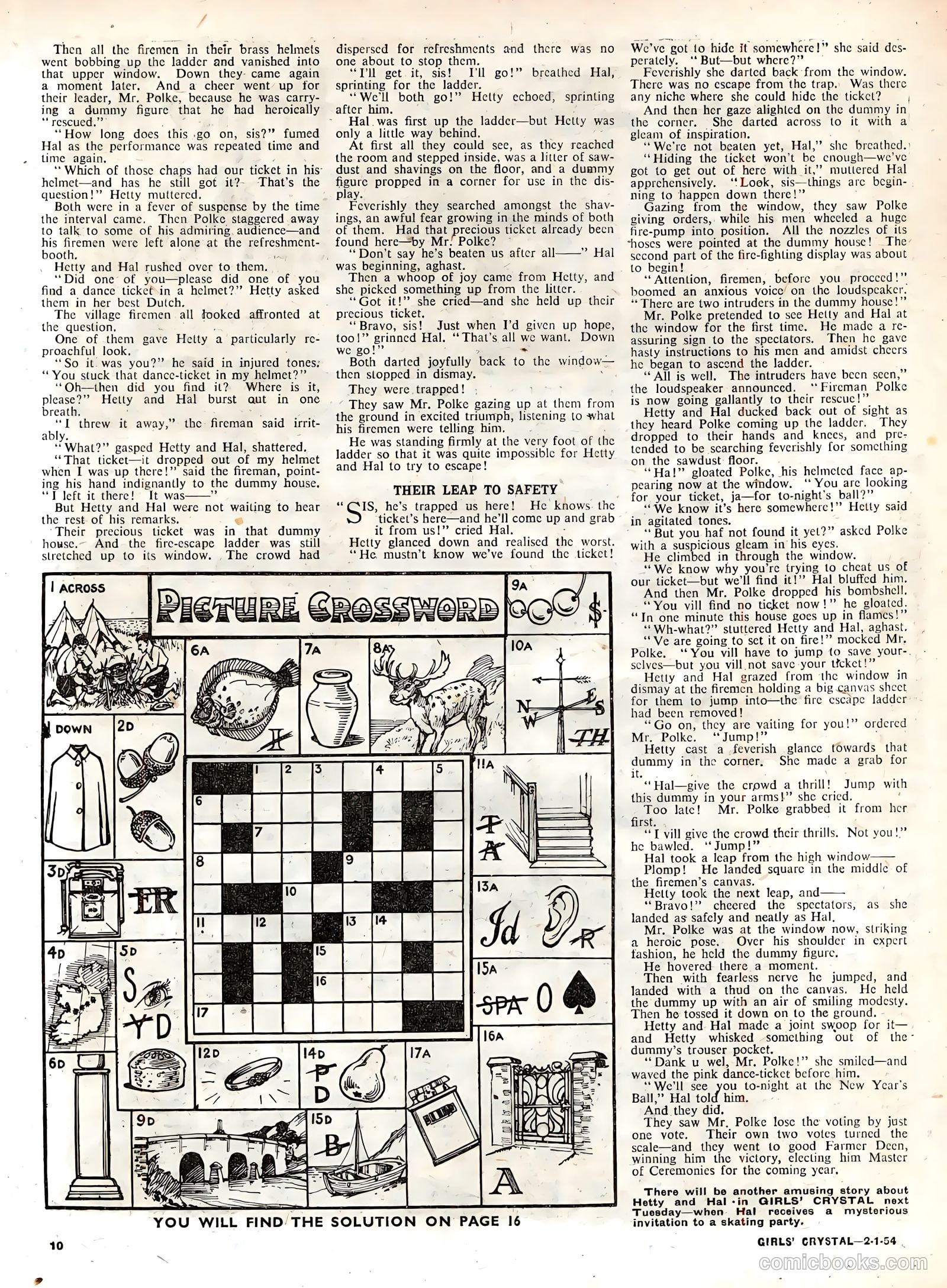 Girls' Crystal #950 (1954) — page 10 of 20