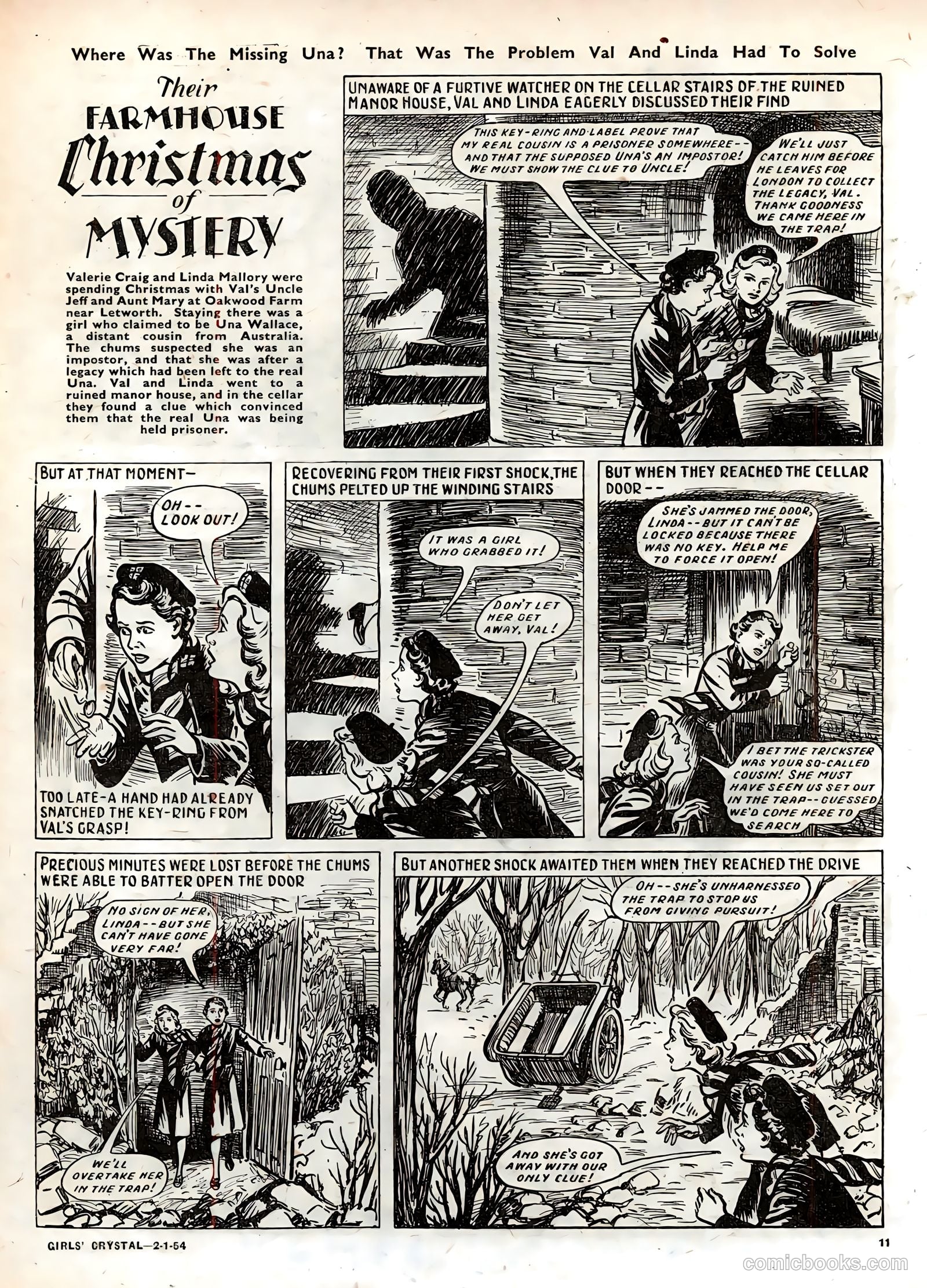 Girls' Crystal #950 (1954) — page 11 of 20