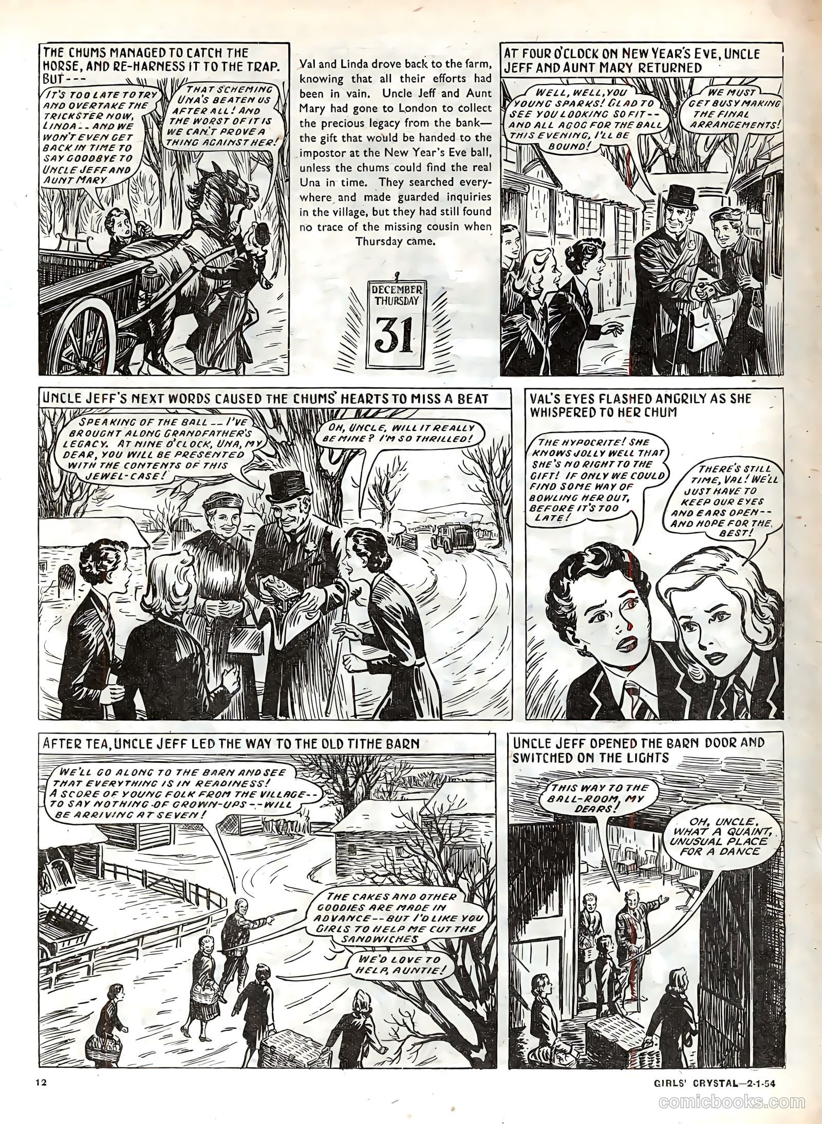 Girls' Crystal #950 (1954) — page 12 of 20