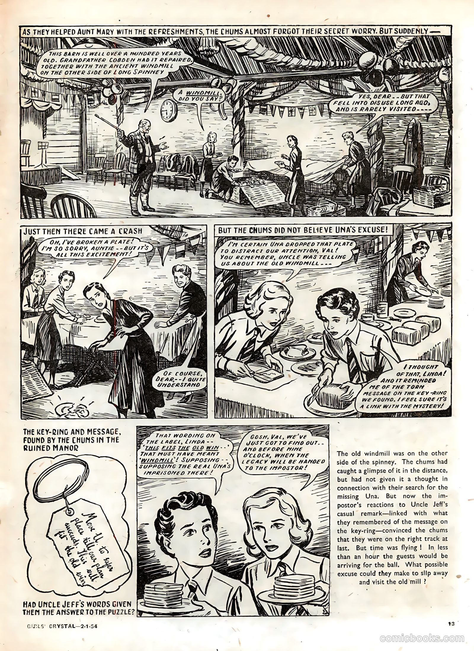 Girls' Crystal #950 (1954) — page 13 of 20