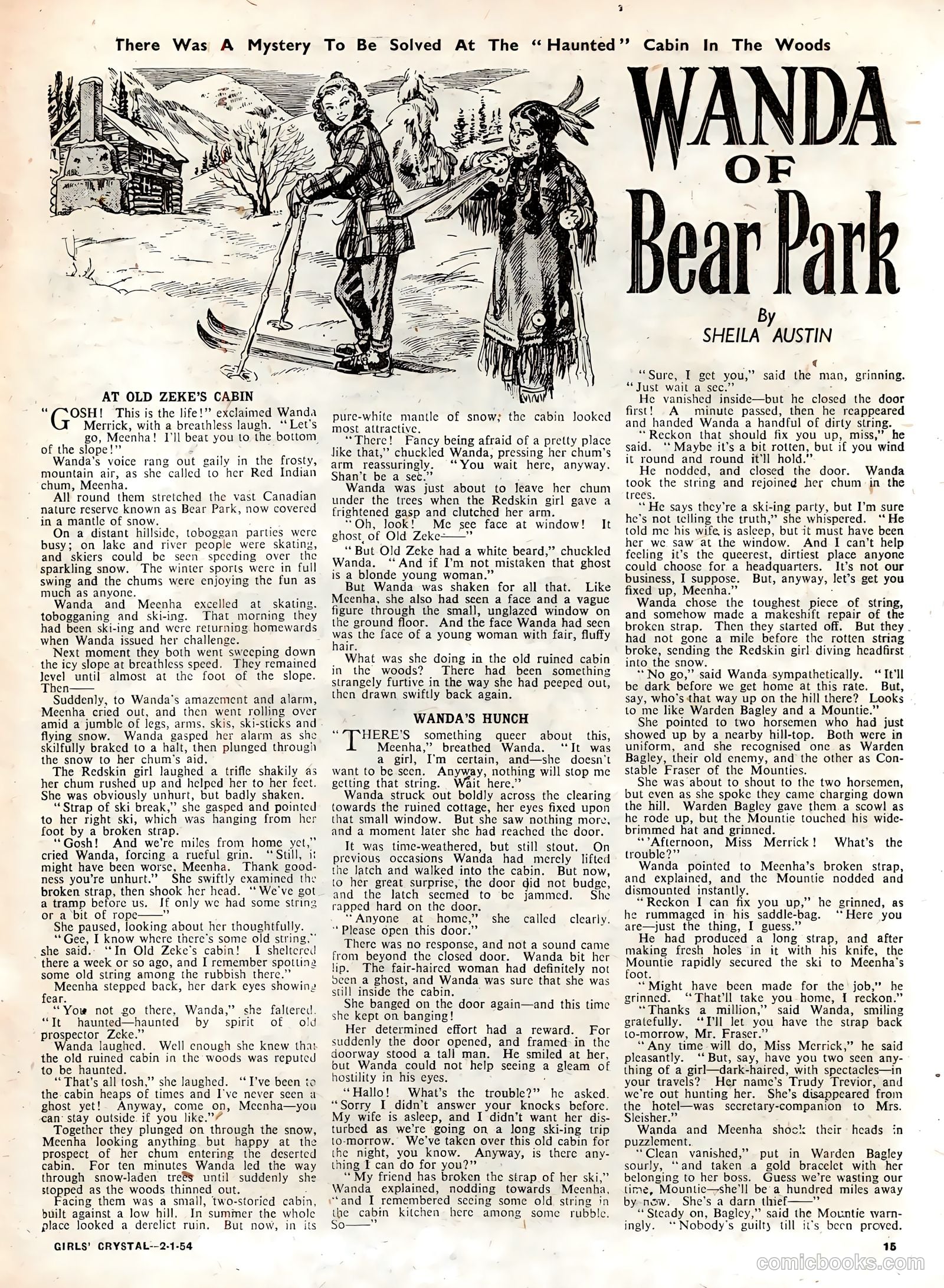 Girls' Crystal #950 (1954) — page 15 of 20