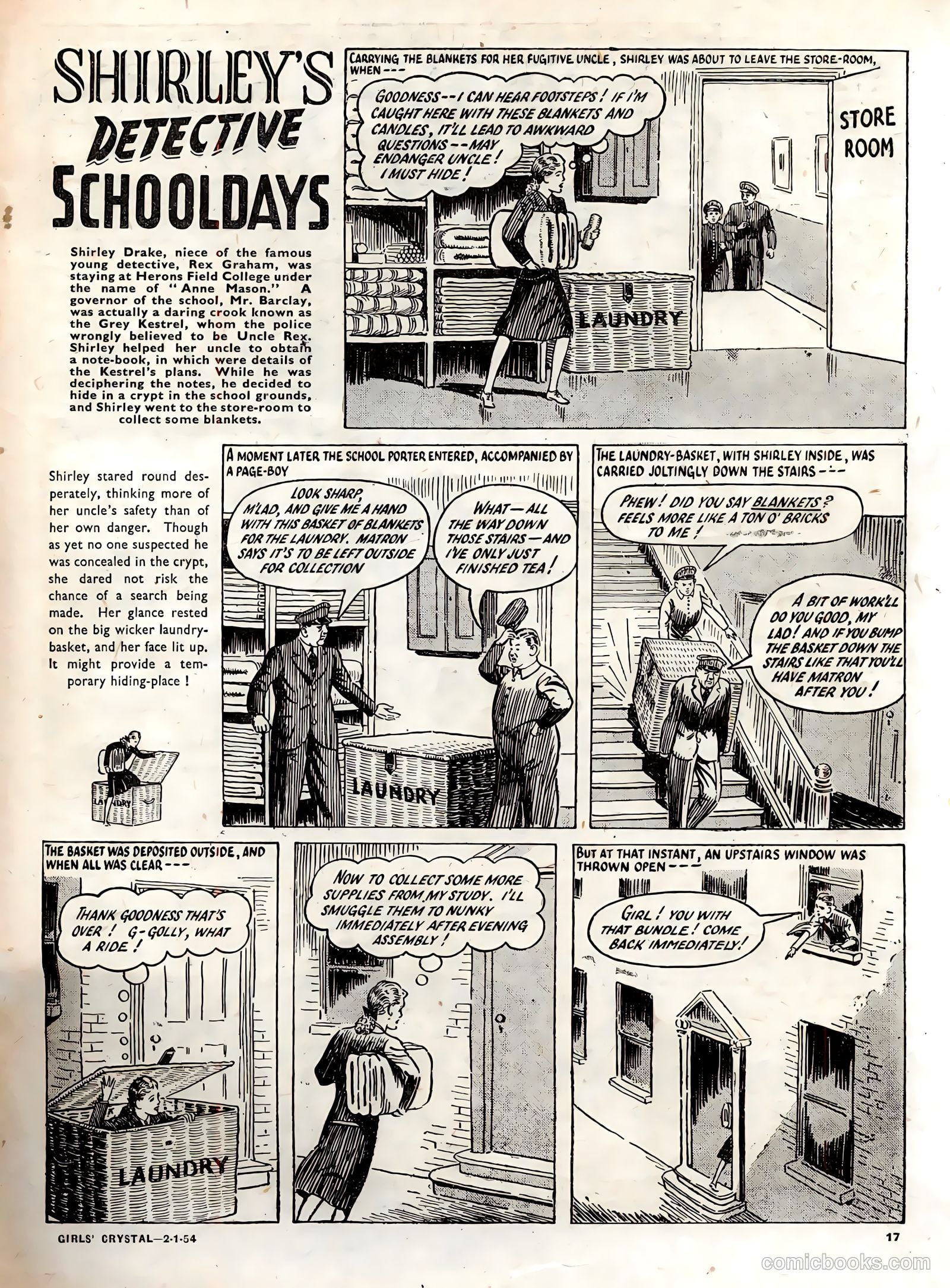 Girls' Crystal #950 (1954) — page 17 of 20