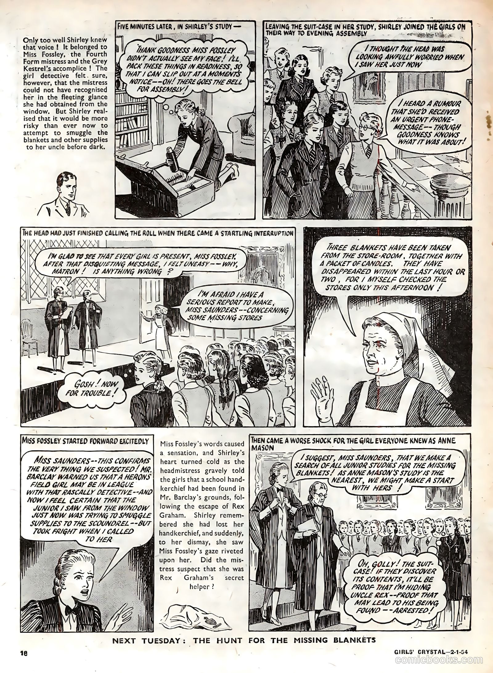 Girls' Crystal #950 (1954) — page 18 of 20