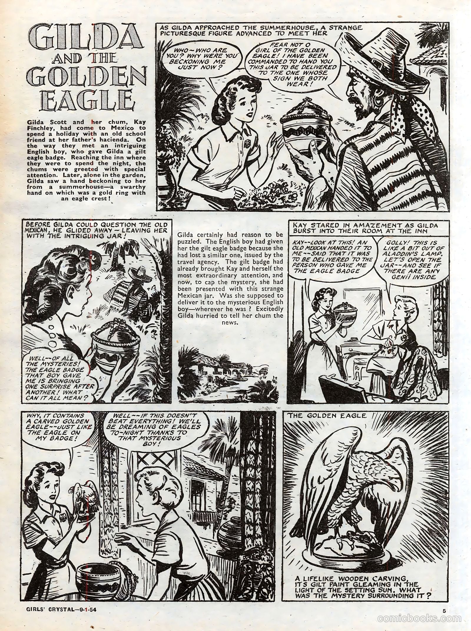 Girls' Crystal #951 (1954) — page 5 of 20