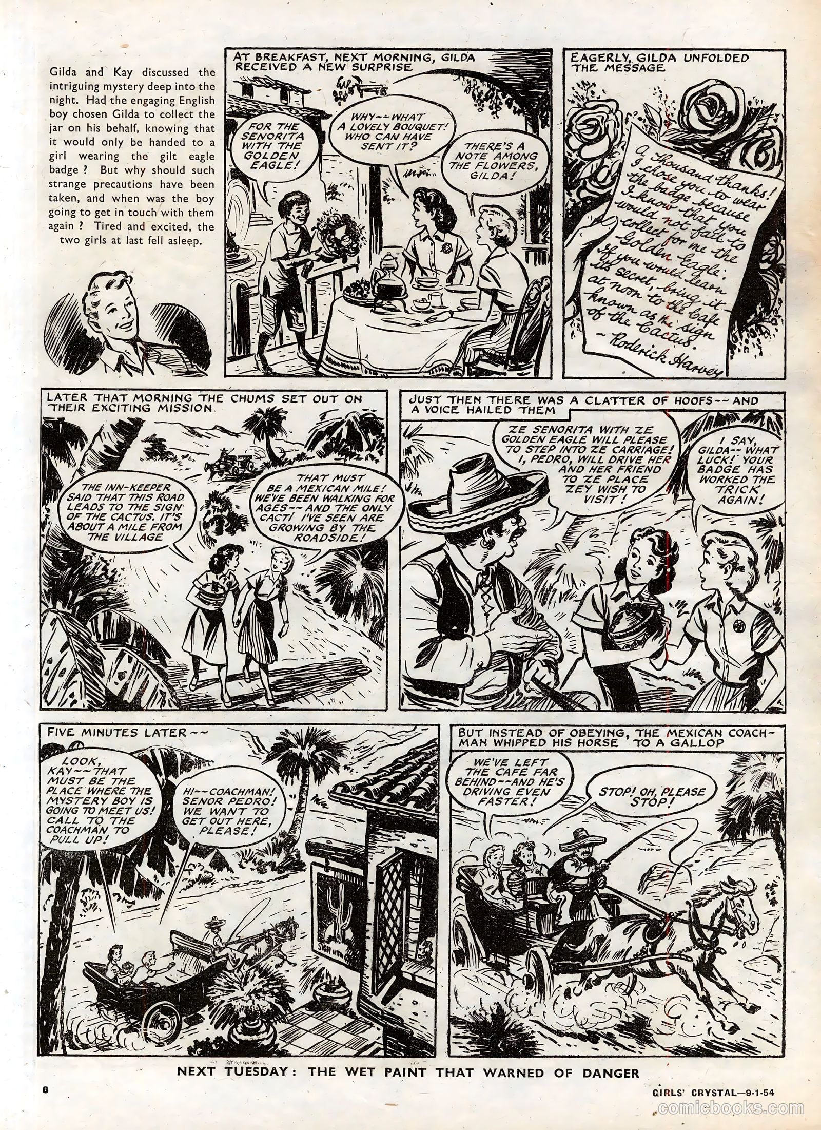 Girls' Crystal #951 (1954) — page 6 of 20