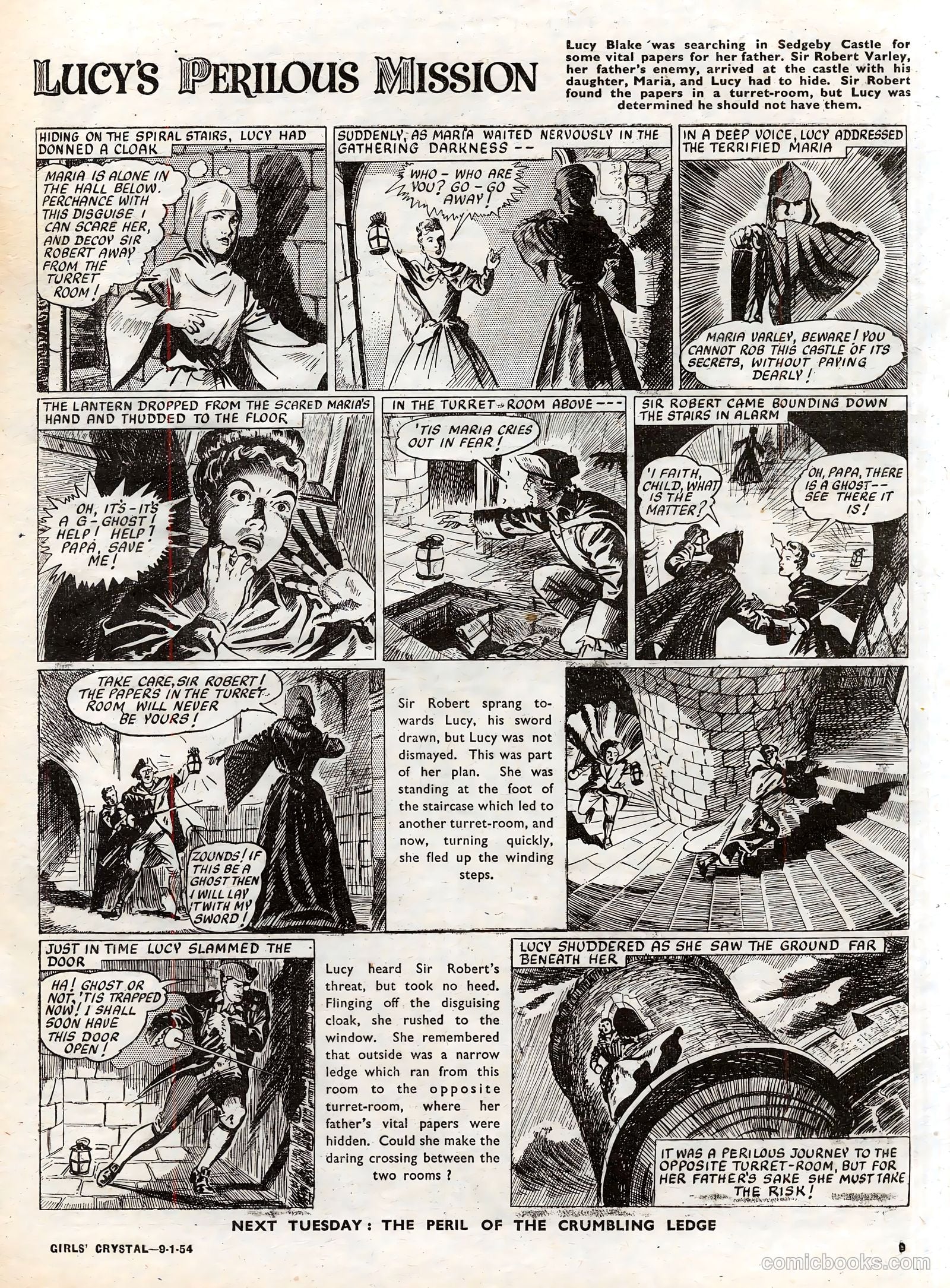 Girls' Crystal #951 (1954) — page 9 of 20