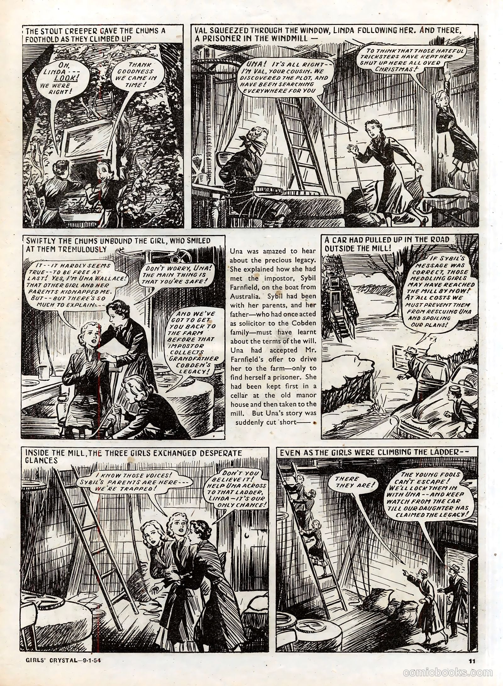 Girls' Crystal #951 (1954) — page 11 of 20