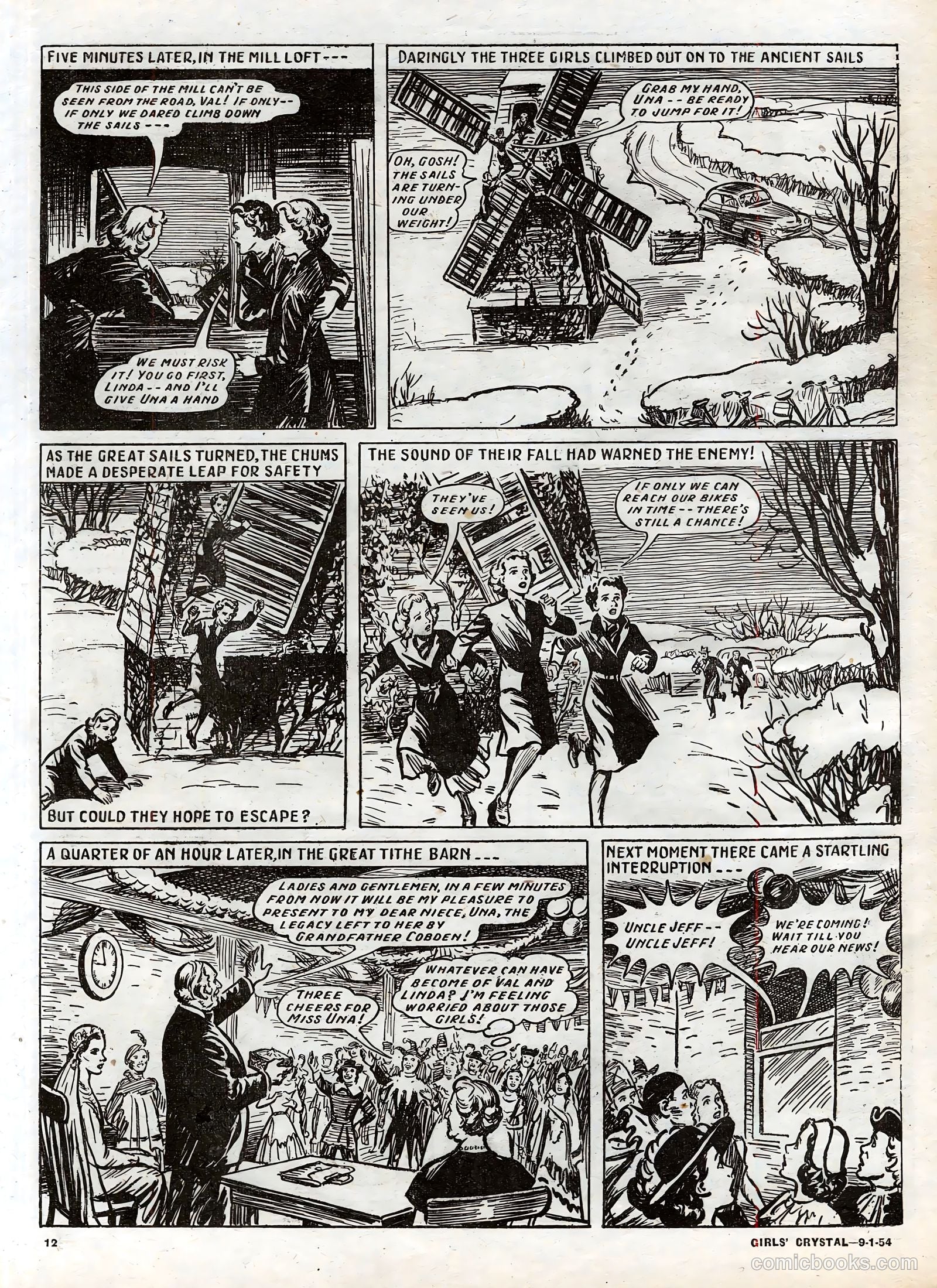 Girls' Crystal #951 (1954) — page 12 of 20