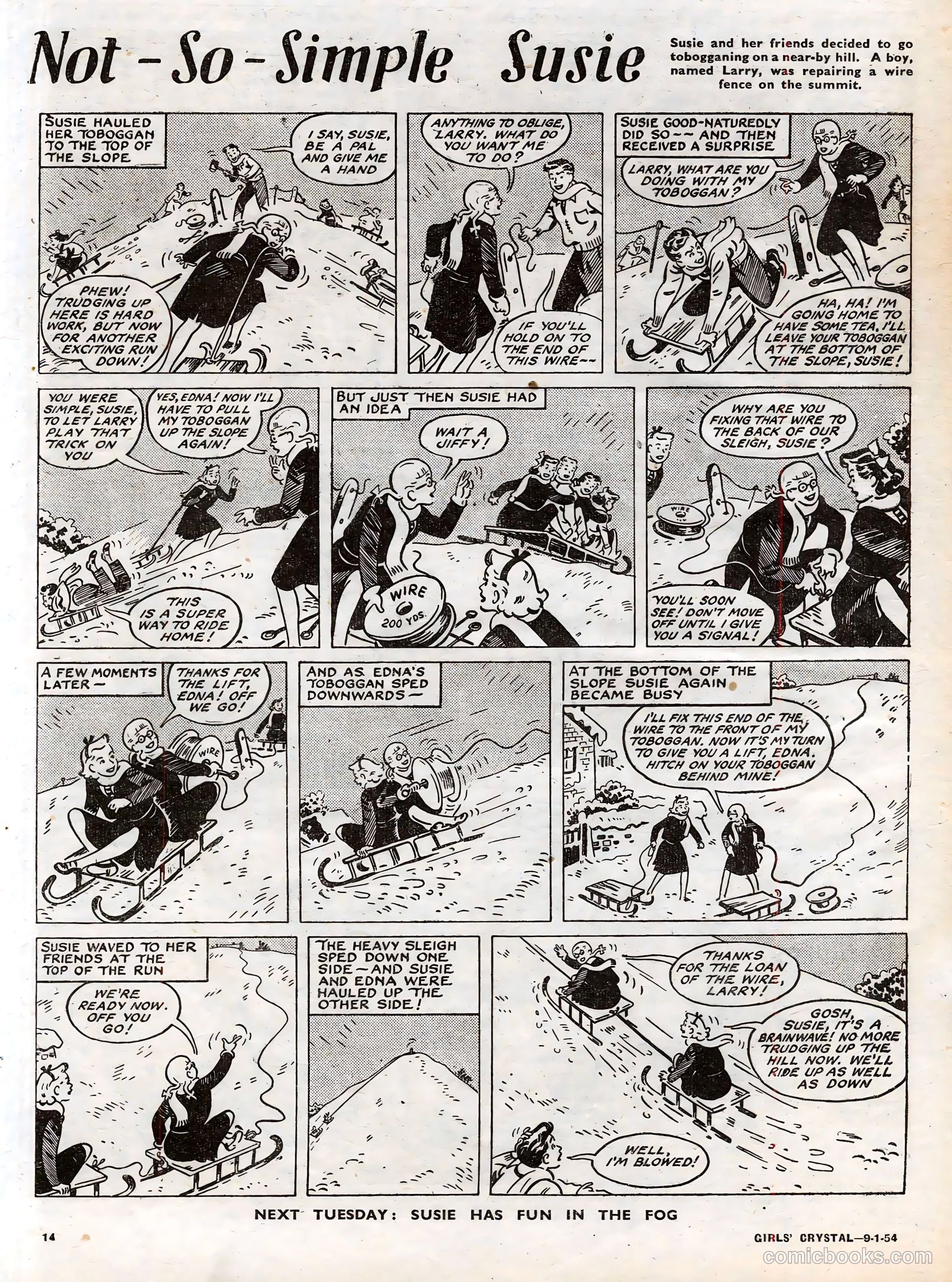 Girls' Crystal #951 (1954) — page 14 of 20
