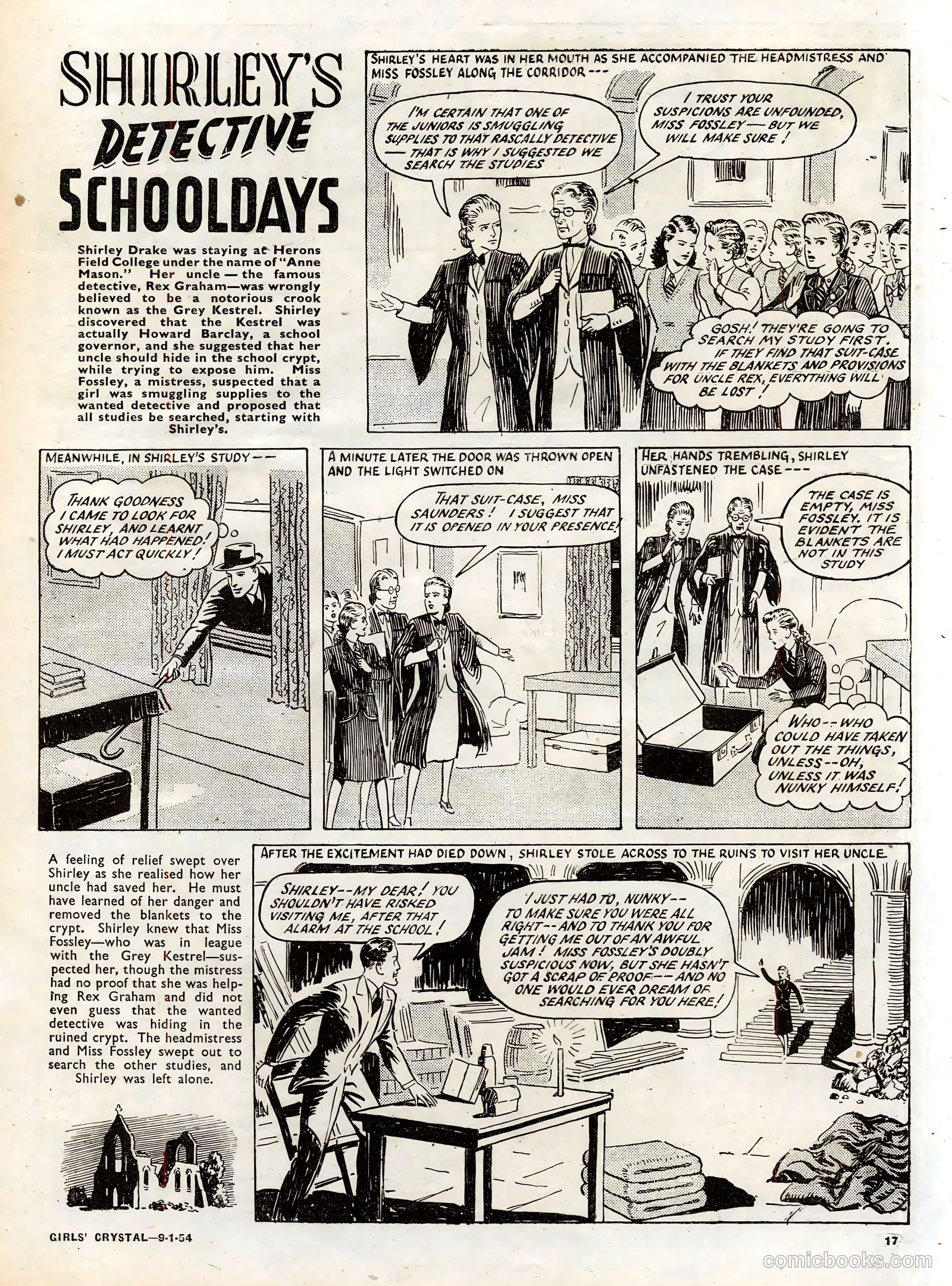 Girls' Crystal #951 (1954) — page 17 of 20