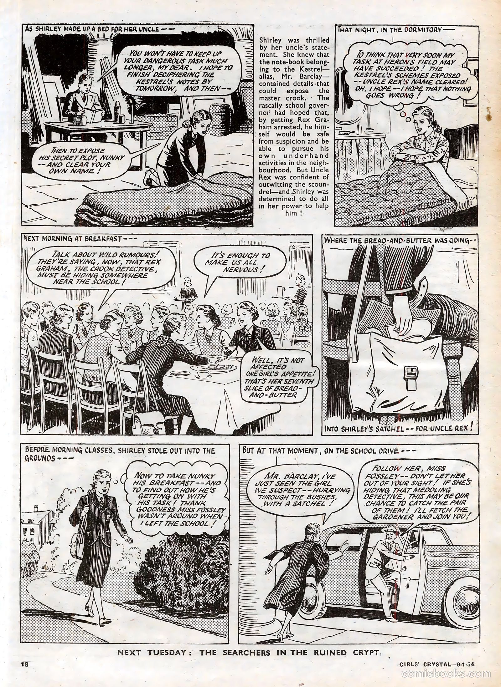 Girls' Crystal #951 (1954) — page 18 of 20