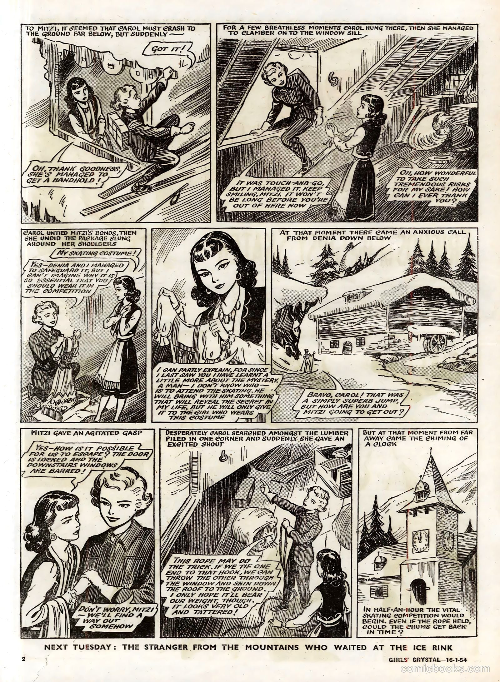 Girls' Crystal #952 (1954) — page 2 of 20