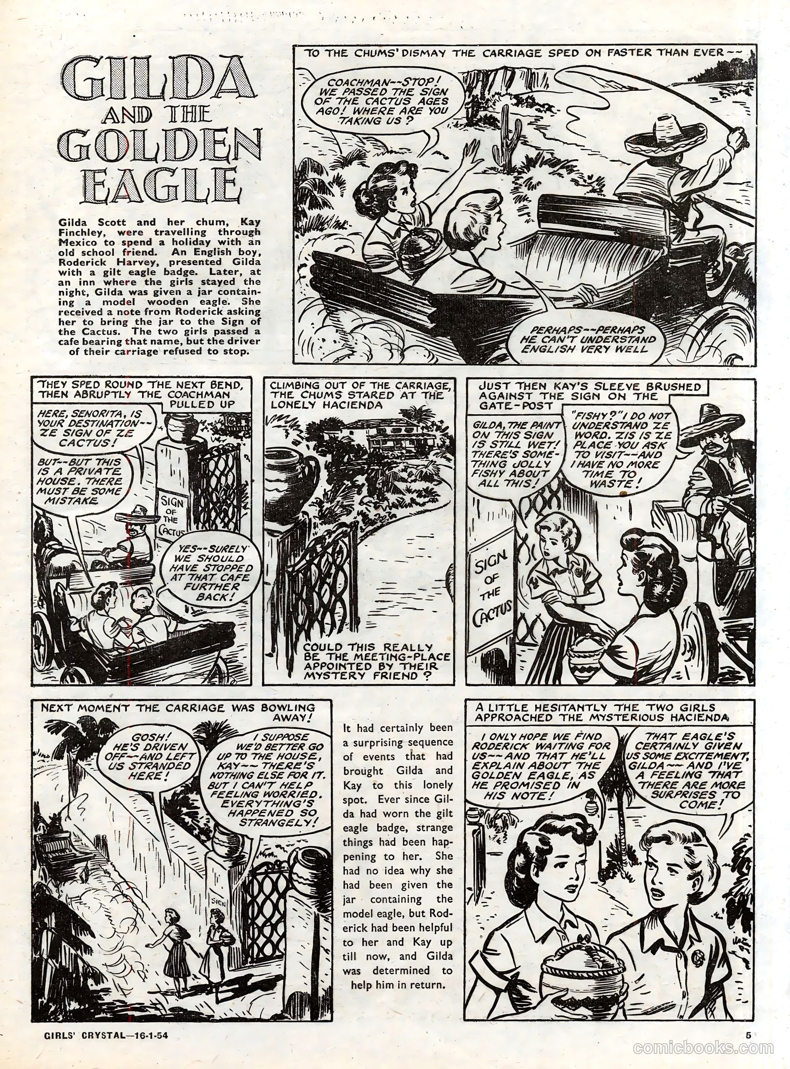 Girls' Crystal #952 (1954) — page 5 of 20