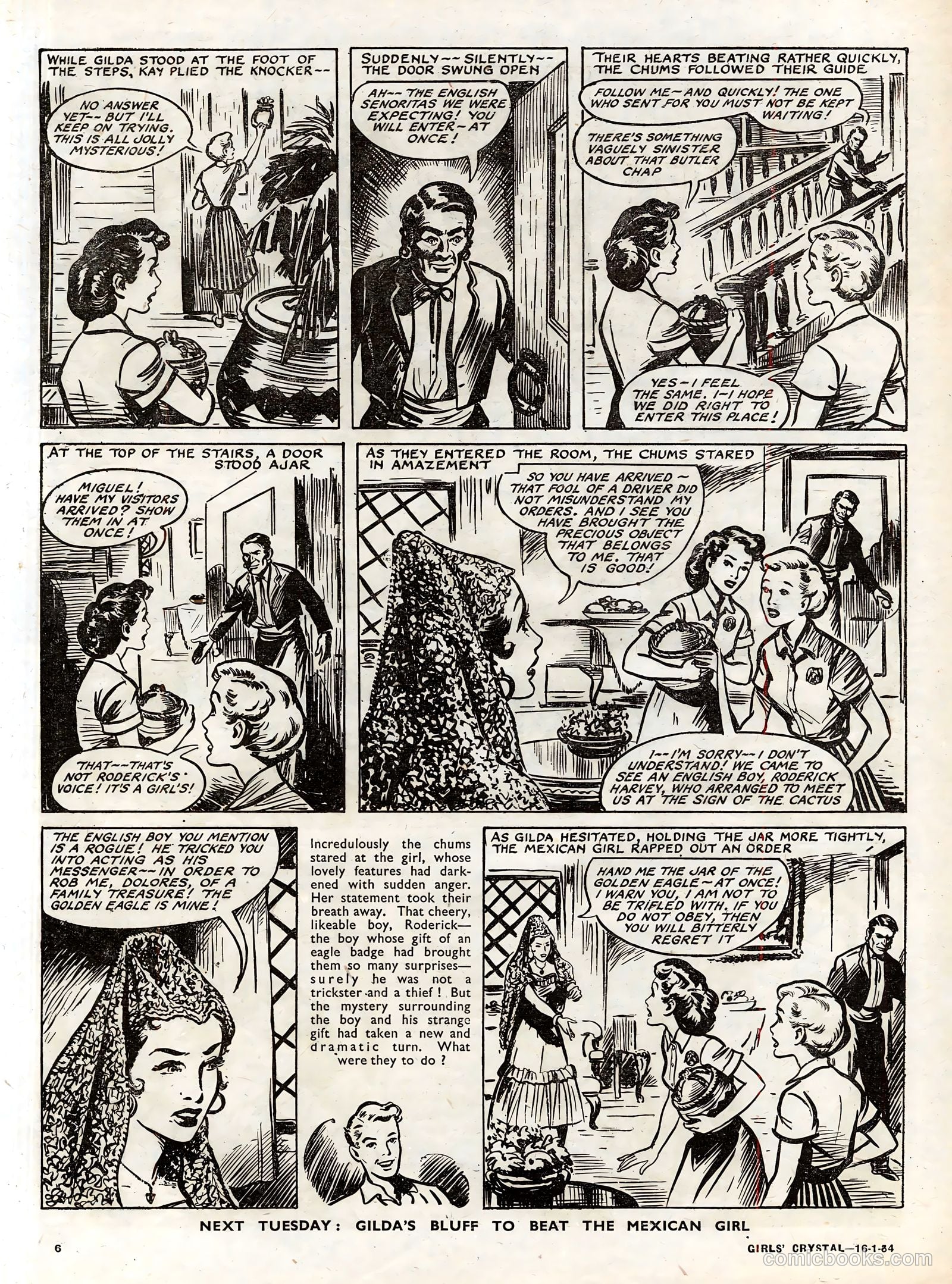 Girls' Crystal #952 (1954) — page 6 of 20