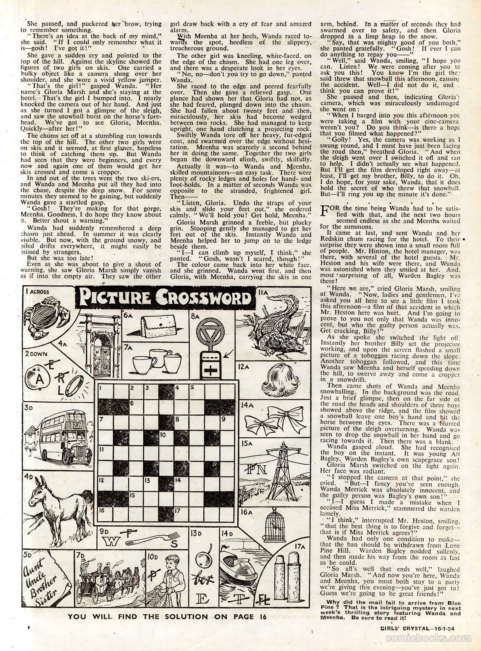 Girls' Crystal #952 (1954) — page 8 of 20