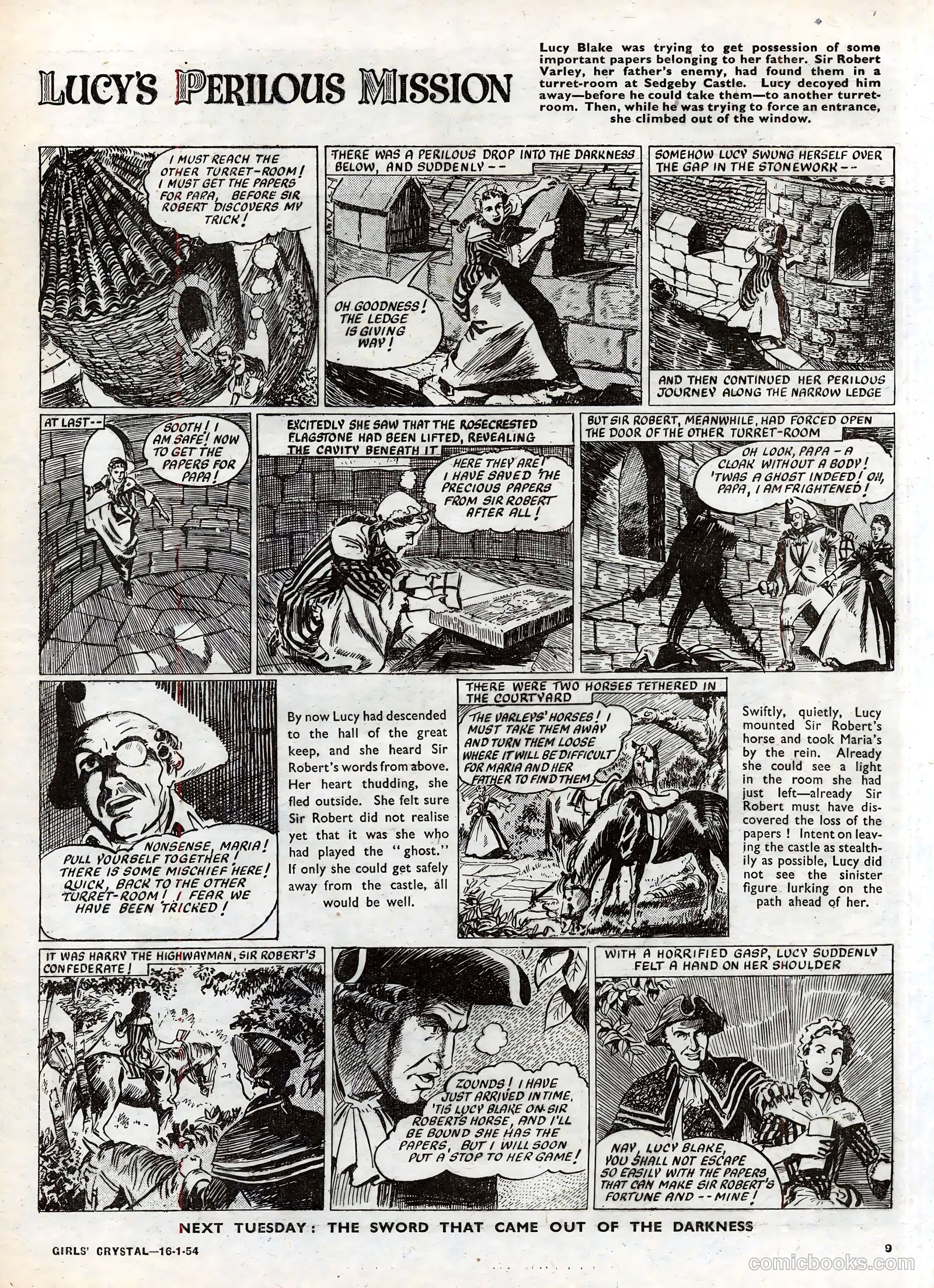 Girls' Crystal #952 (1954) — page 9 of 20