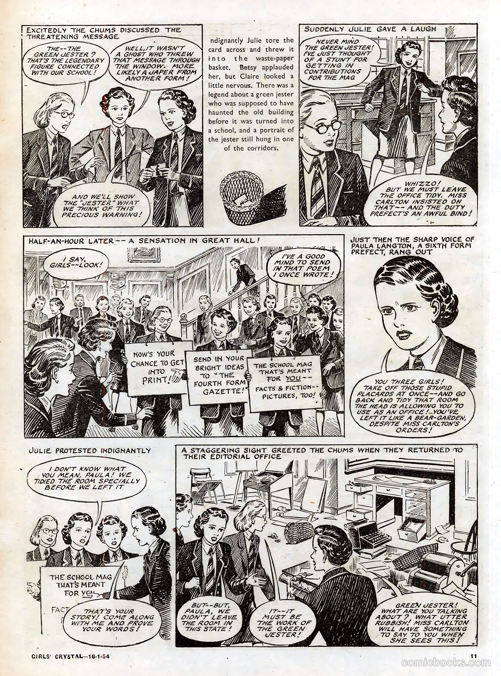Girls' Crystal #952 (1954) — page 11 of 20