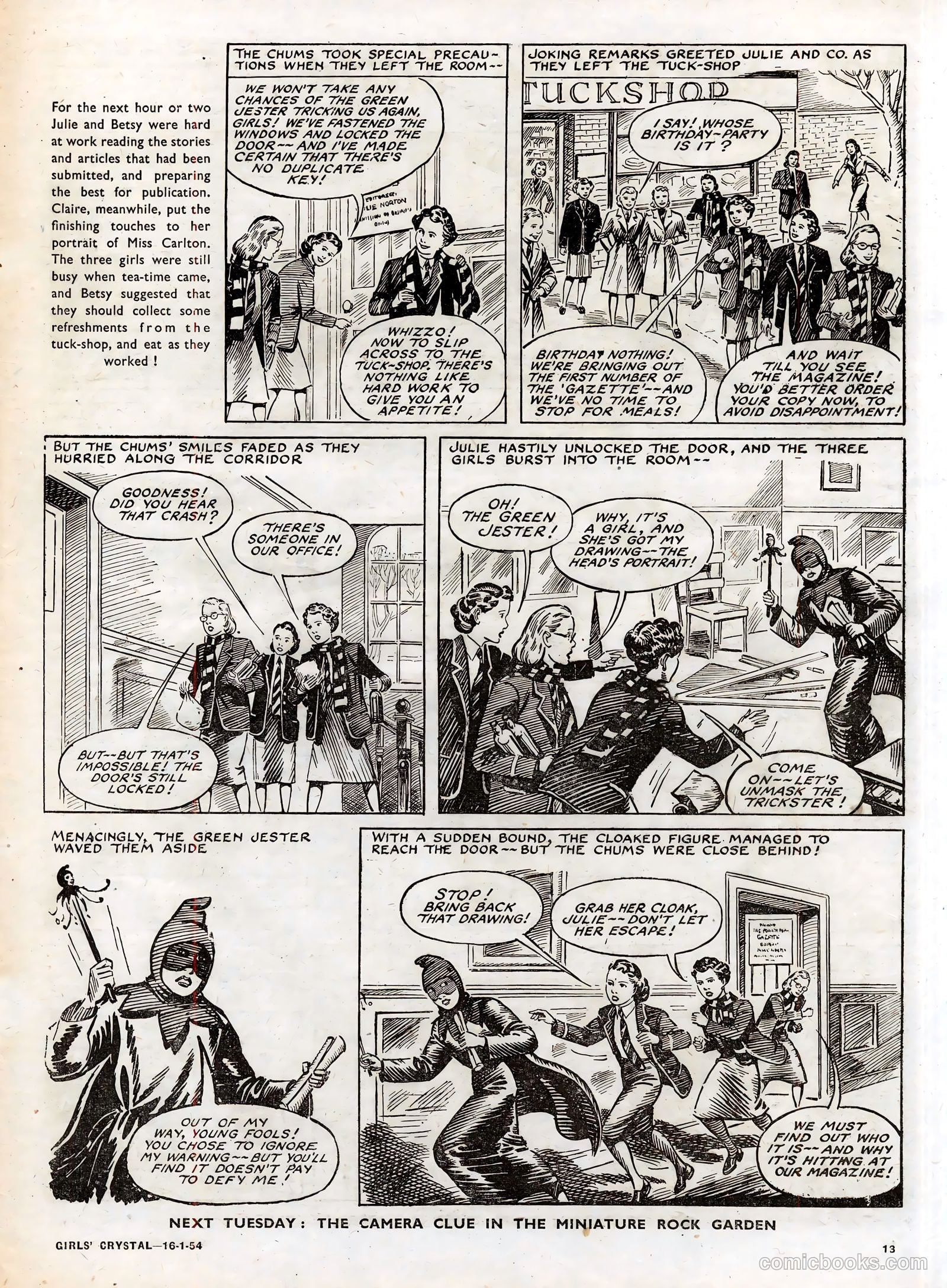 Girls' Crystal #952 (1954) — page 13 of 20