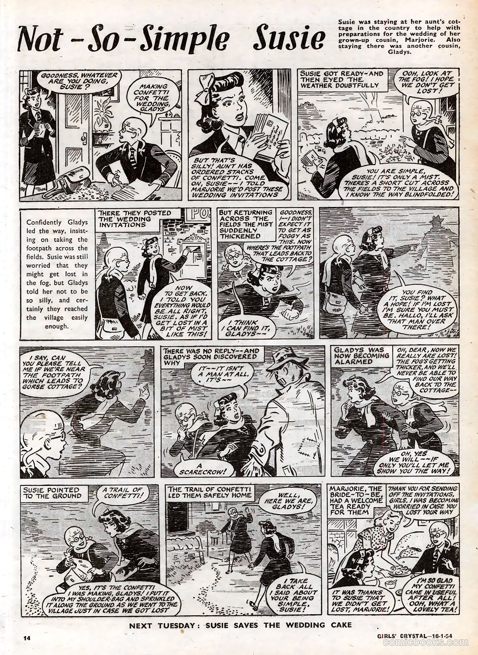 Girls' Crystal #952 (1954) — page 14 of 20