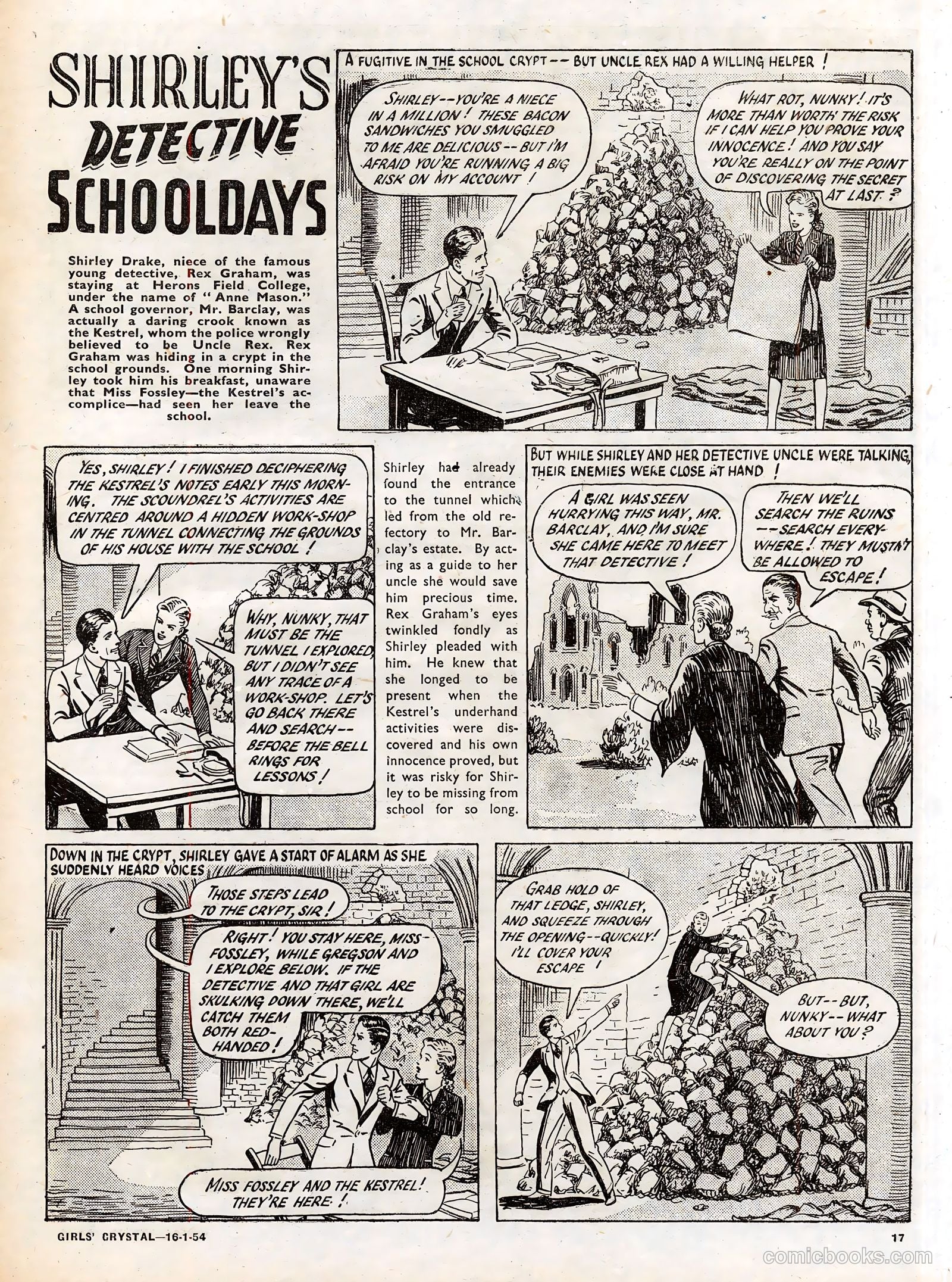 Girls' Crystal #952 (1954) — page 17 of 20