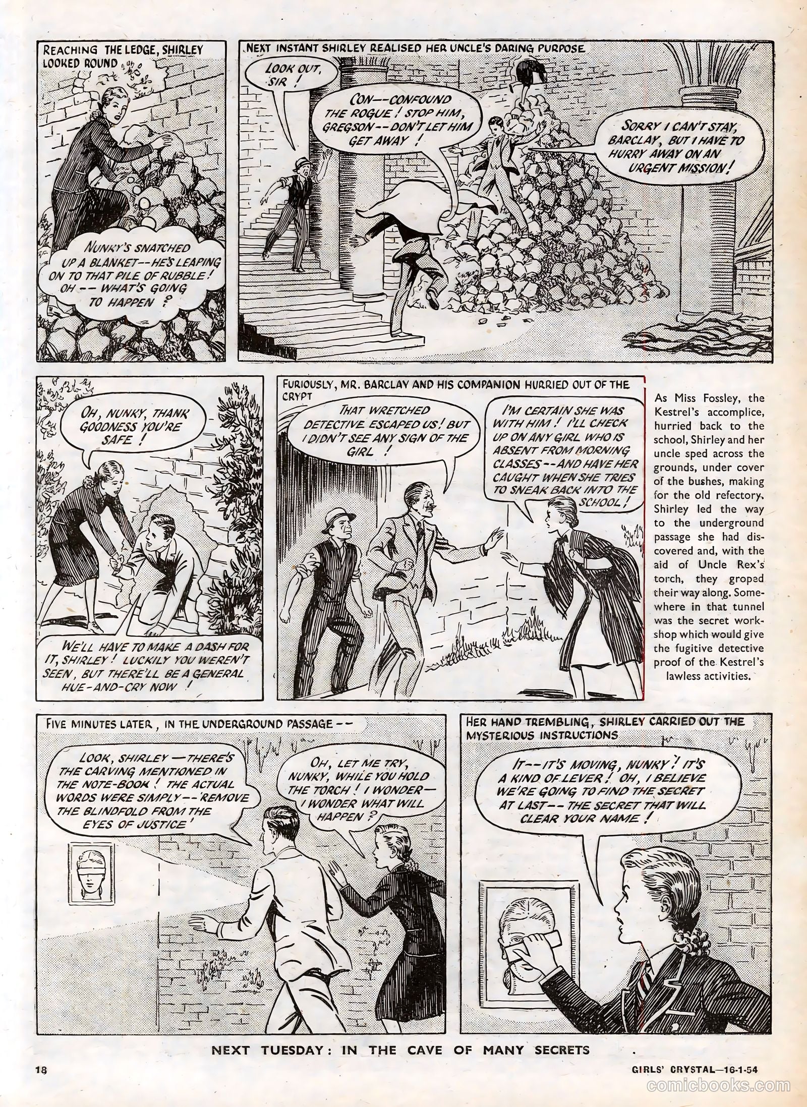Girls' Crystal #952 (1954) — page 18 of 20