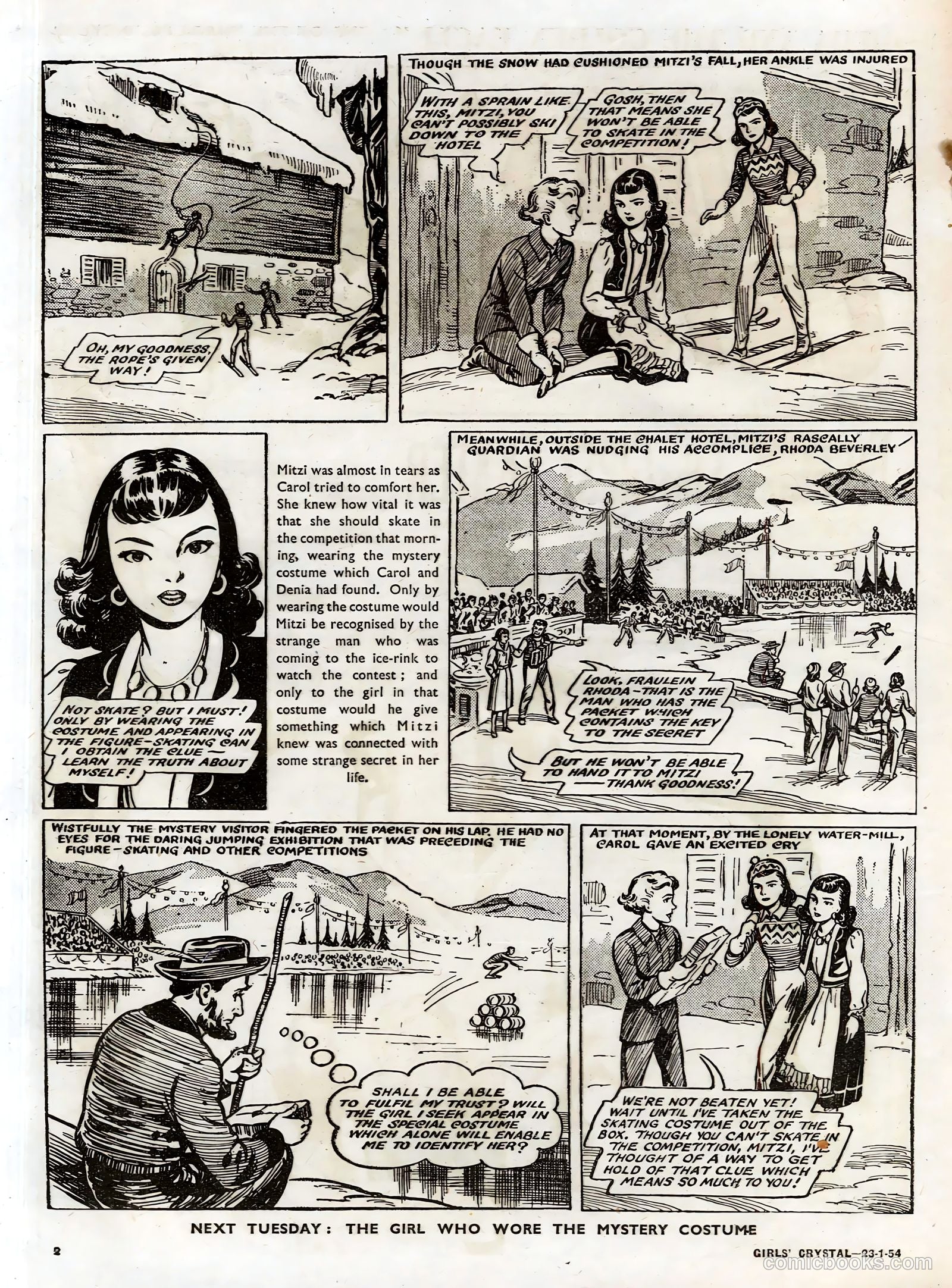 Girls' Crystal #953 (1954) — page 2 of 20