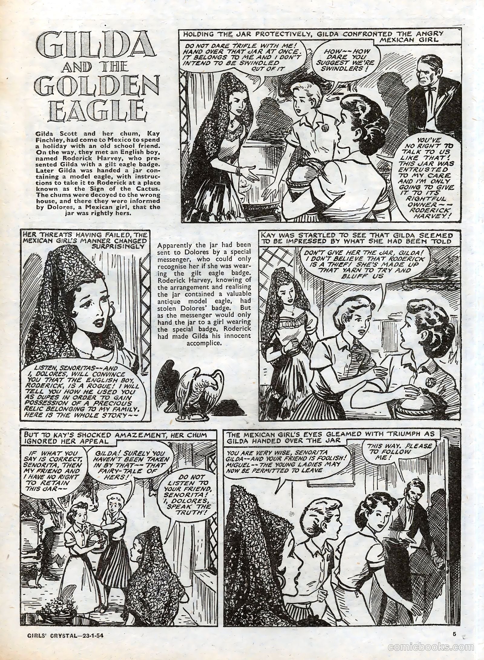 Girls' Crystal #953 (1954) — page 5 of 20