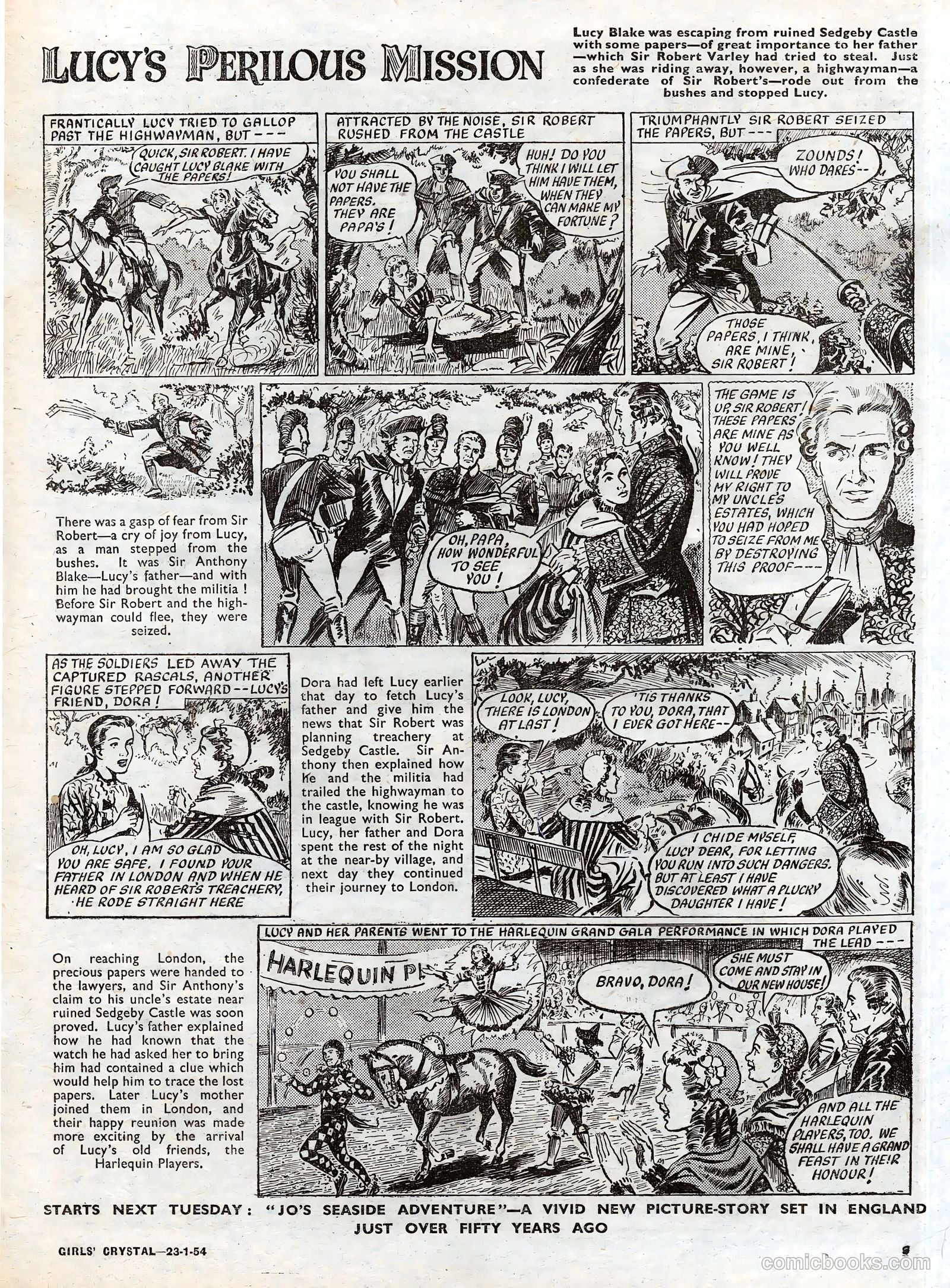 Girls' Crystal #953 (1954) — page 9 of 20