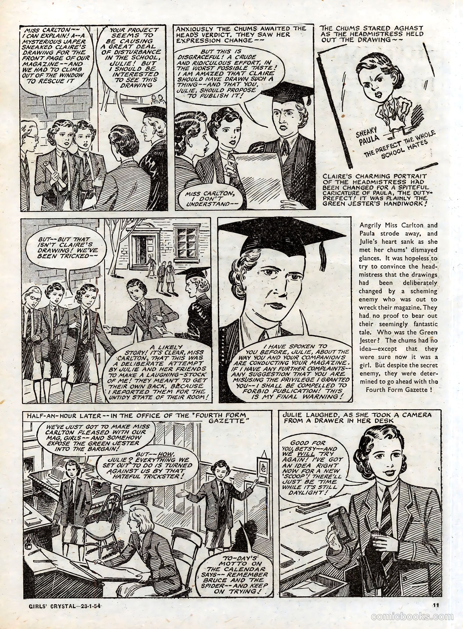 Girls' Crystal #953 (1954) — page 11 of 20