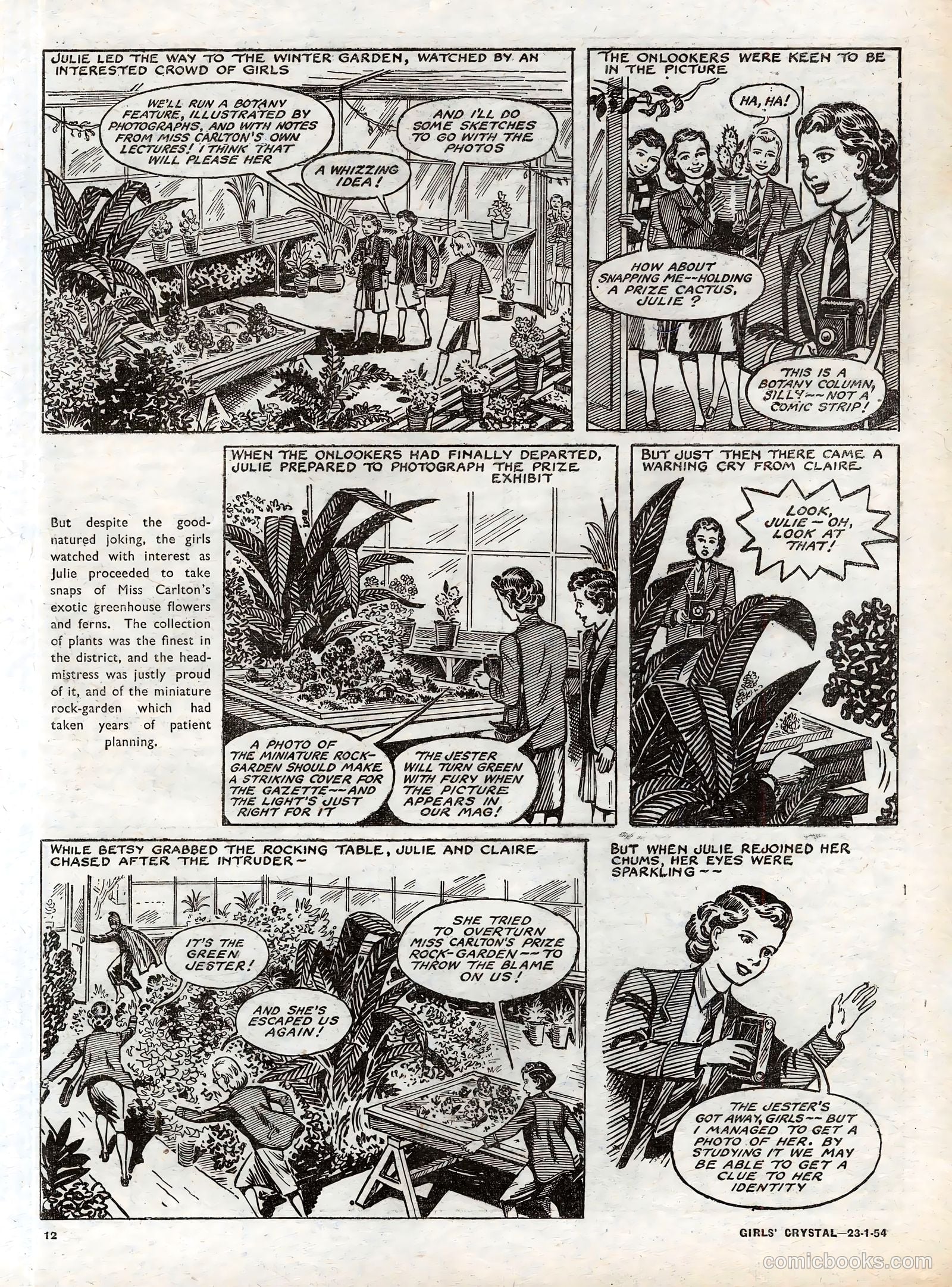 Girls' Crystal #953 (1954) — page 12 of 20
