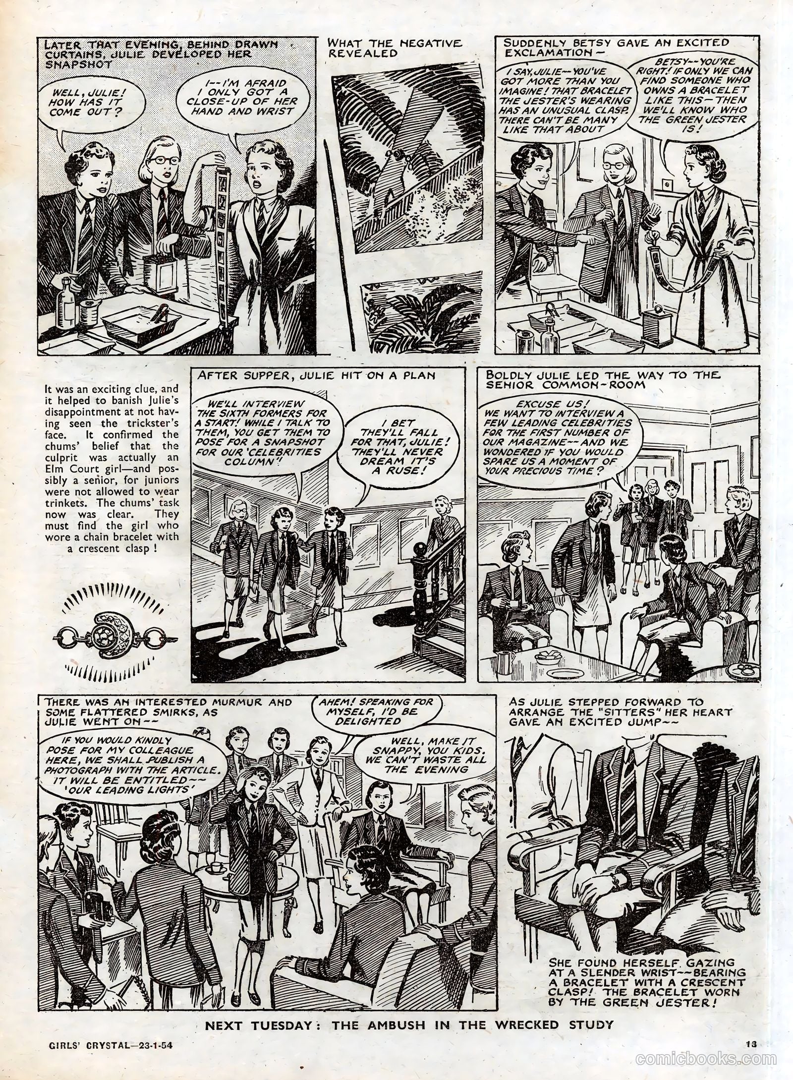 Girls' Crystal #953 (1954) — page 13 of 20