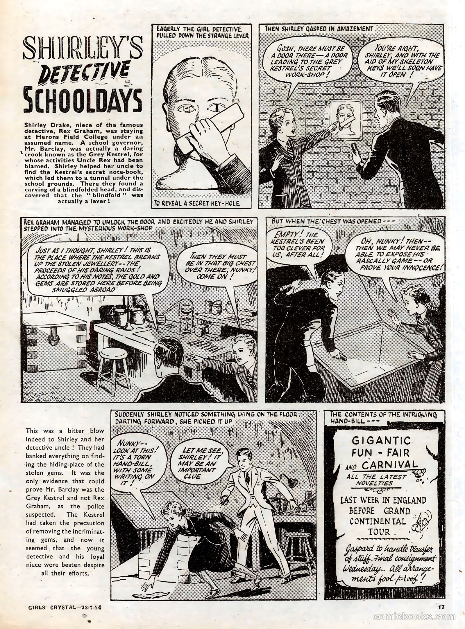 Girls' Crystal #953 (1954) — page 17 of 20