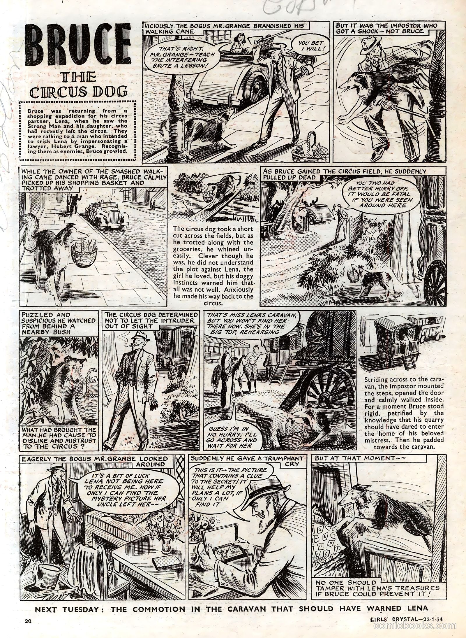 Girls' Crystal #953 (1954) — page 20 of 20