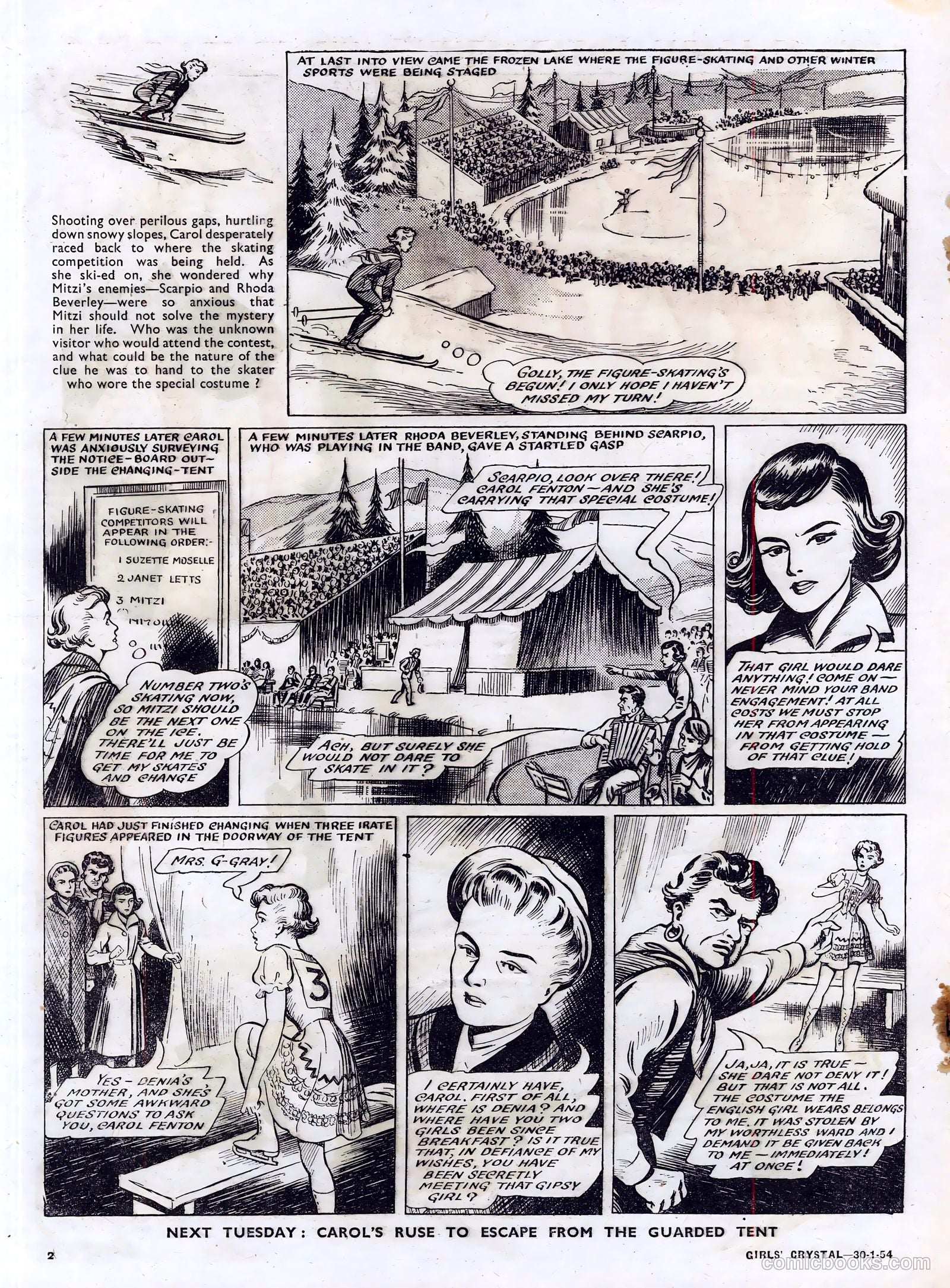 Girls' Crystal #954 (1954) — page 2 of 20